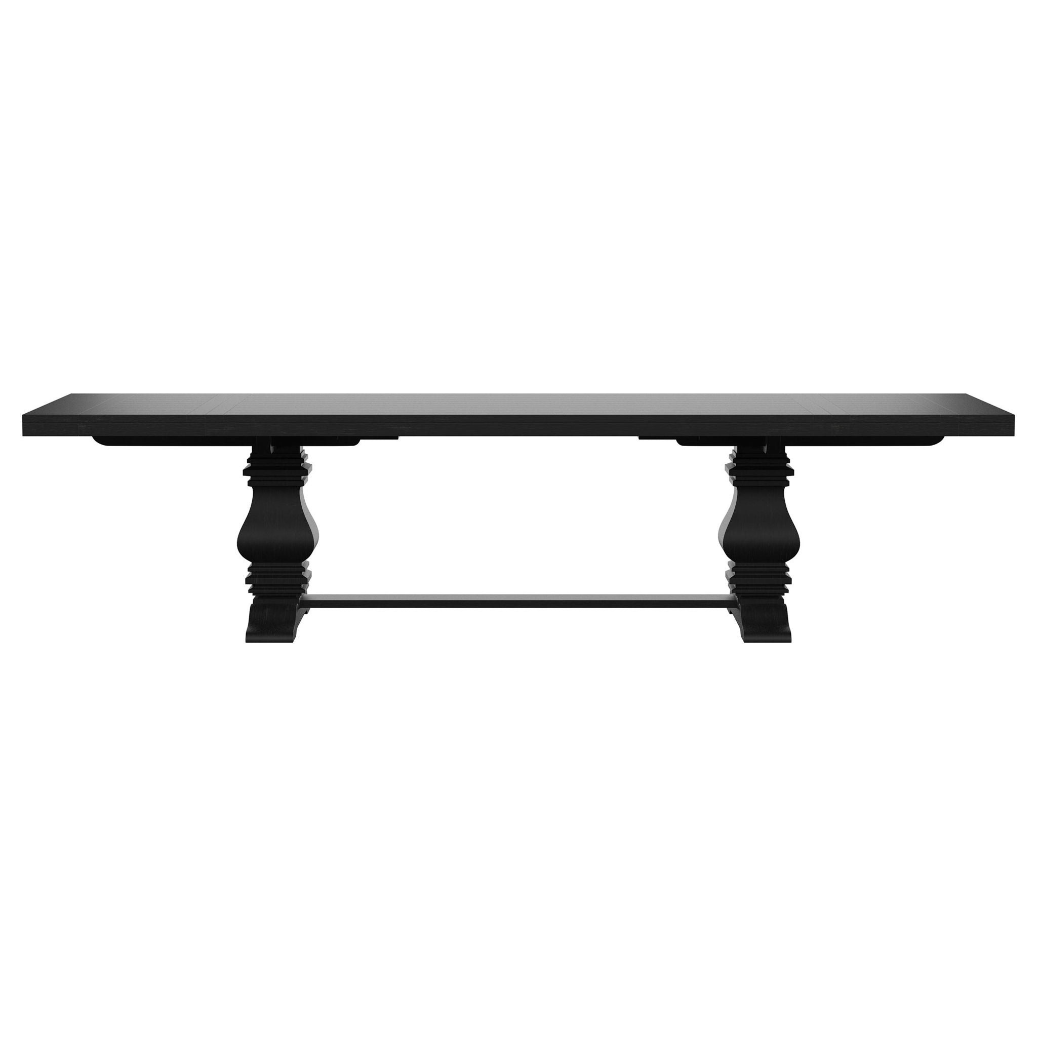 Extension Dining Table Set With Expandable Table With Upholstered Wingback Chairs