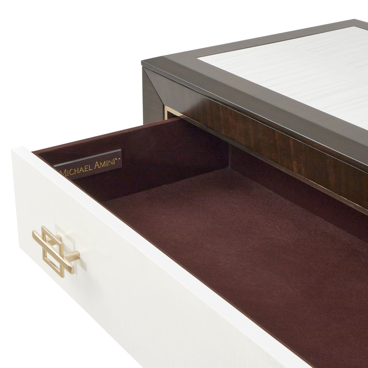 Belmont Place - 5-Drawer Chest - White / Dark Brown