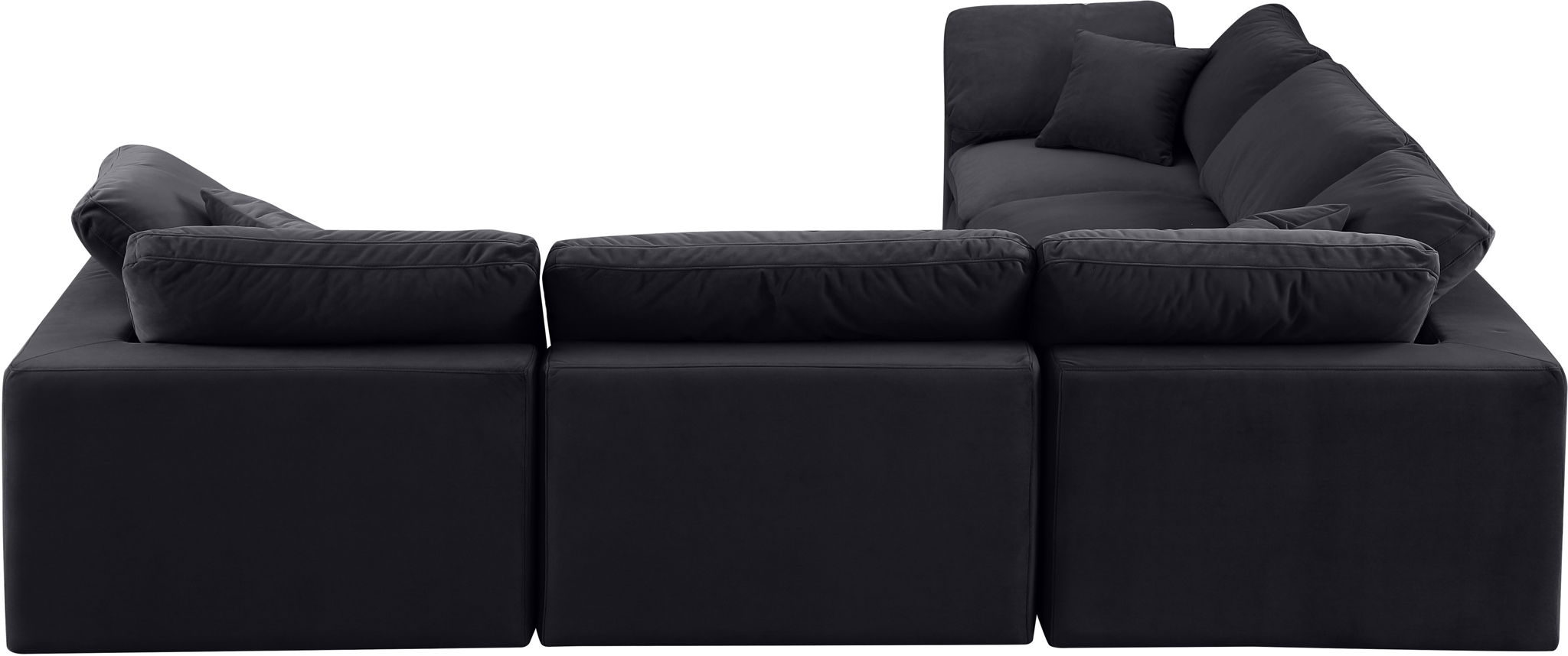 Comfy - 5 Piece Velvet Modular Corner Sectional - Best Buy Furniture