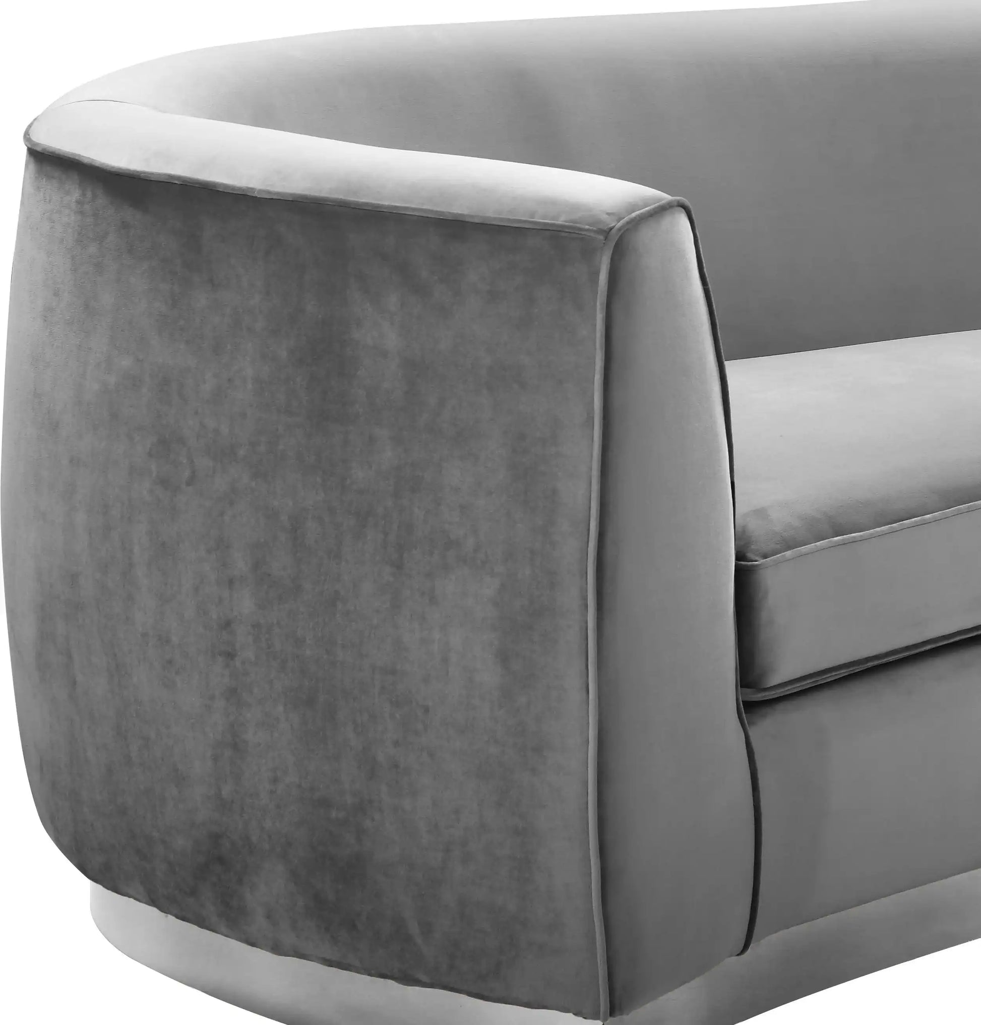 Julian - Loveseat with Chrome Base - Best Buy Furniture