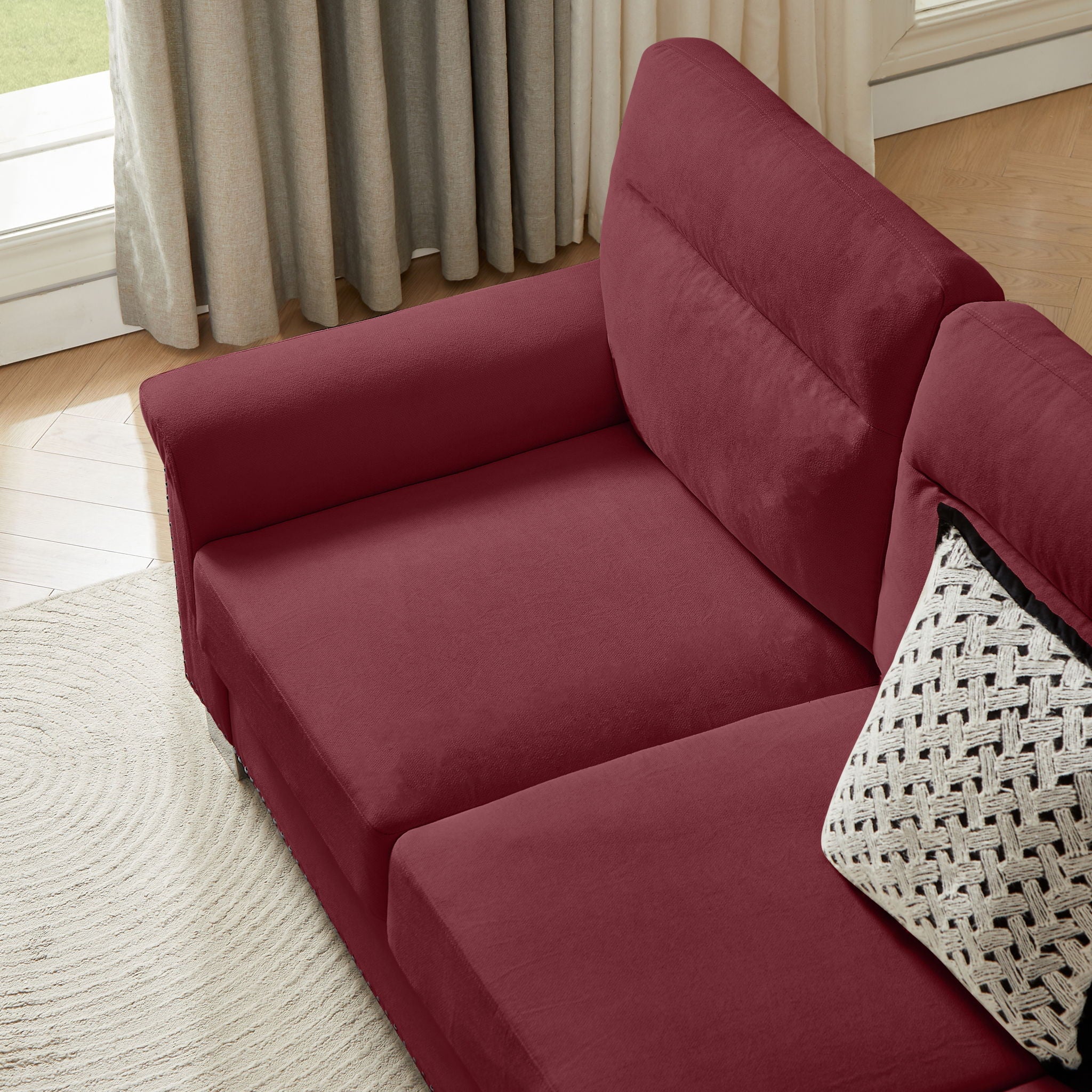 3 Seater Elegant Stationary Sofa