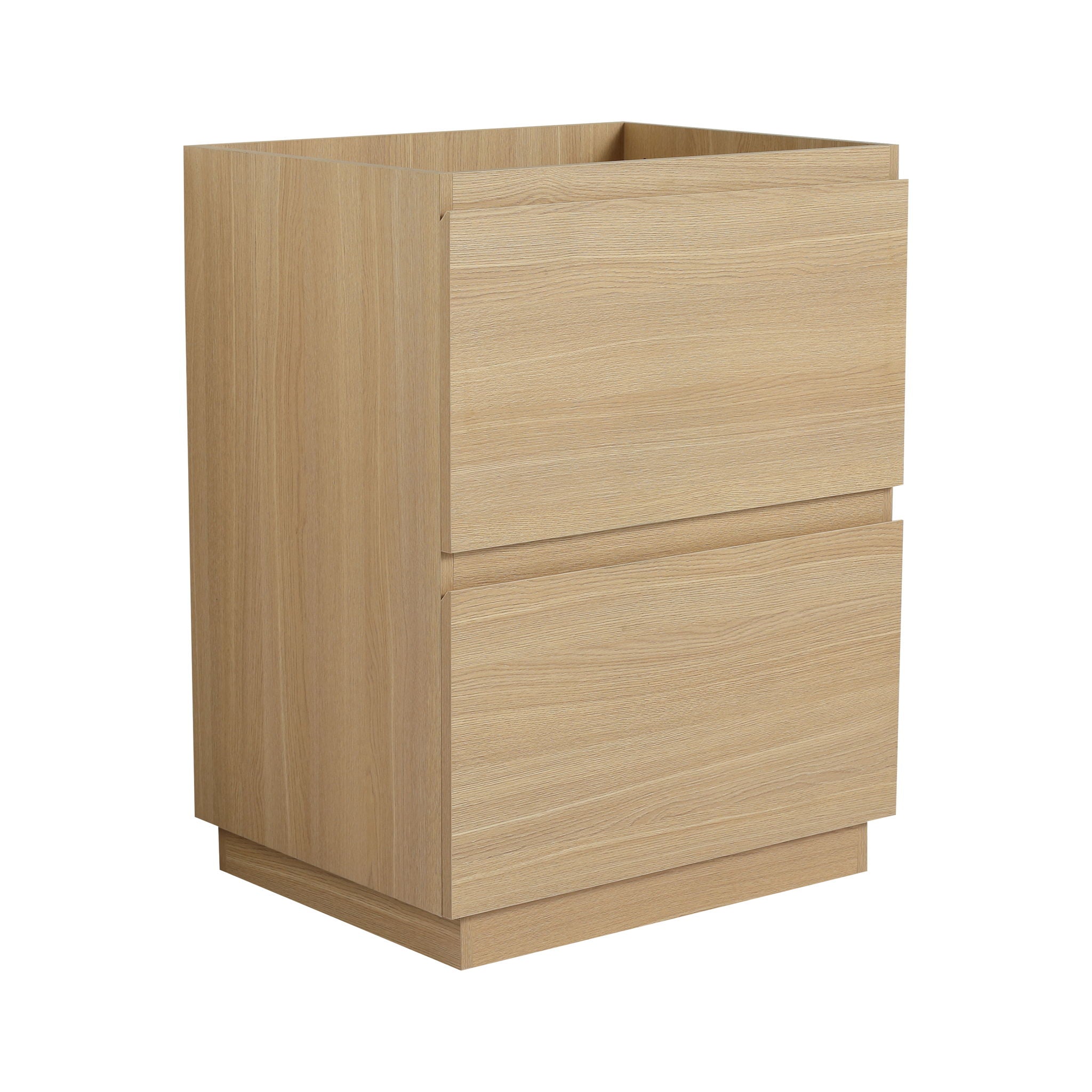 Modern Freestanding Bathroom Vanity Cabinet With Double Drawer