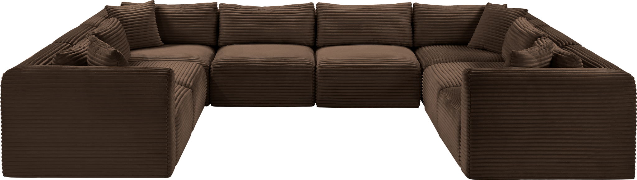 Shaggy - 8 Piece Modular U-Shaped Sectional