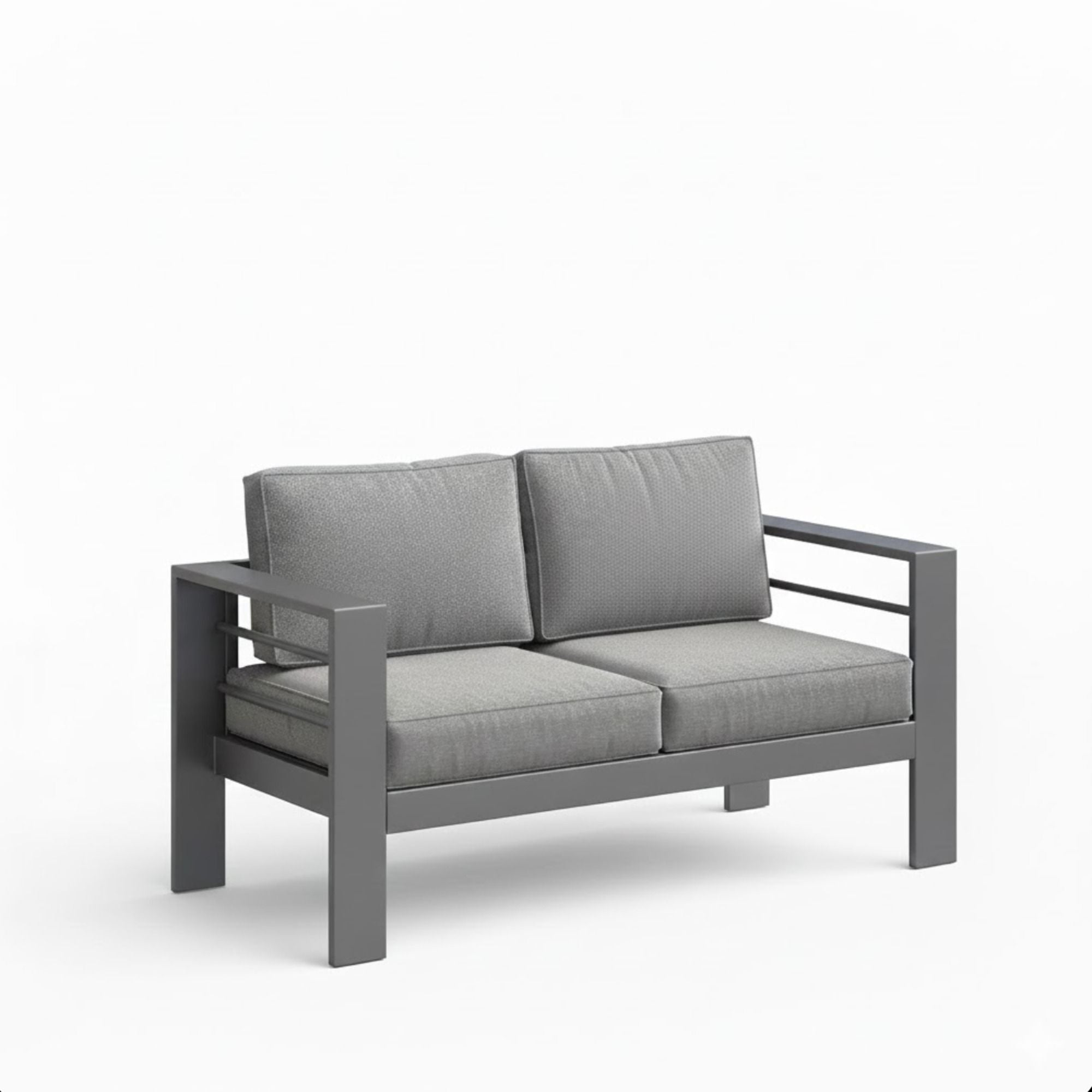 All-Weather Patio Loveseat With Thick Cushions