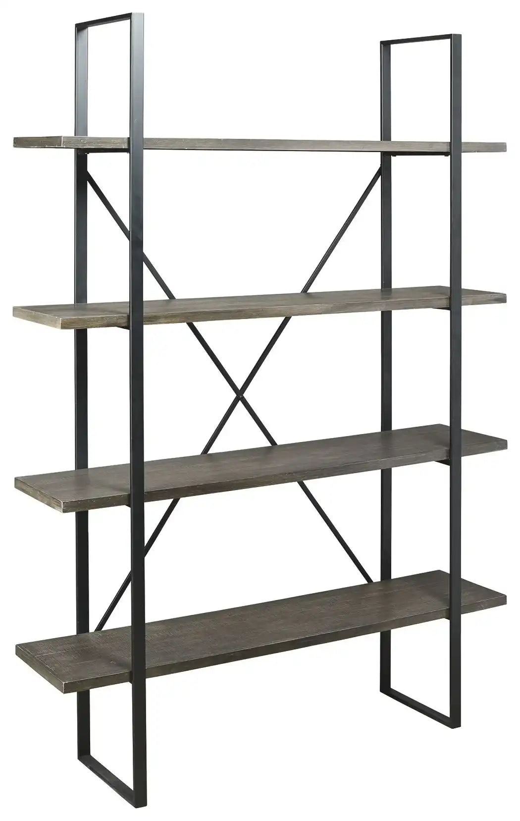 Gilesgrove - Bookcase - Black / Gray - Best Buy Furniture