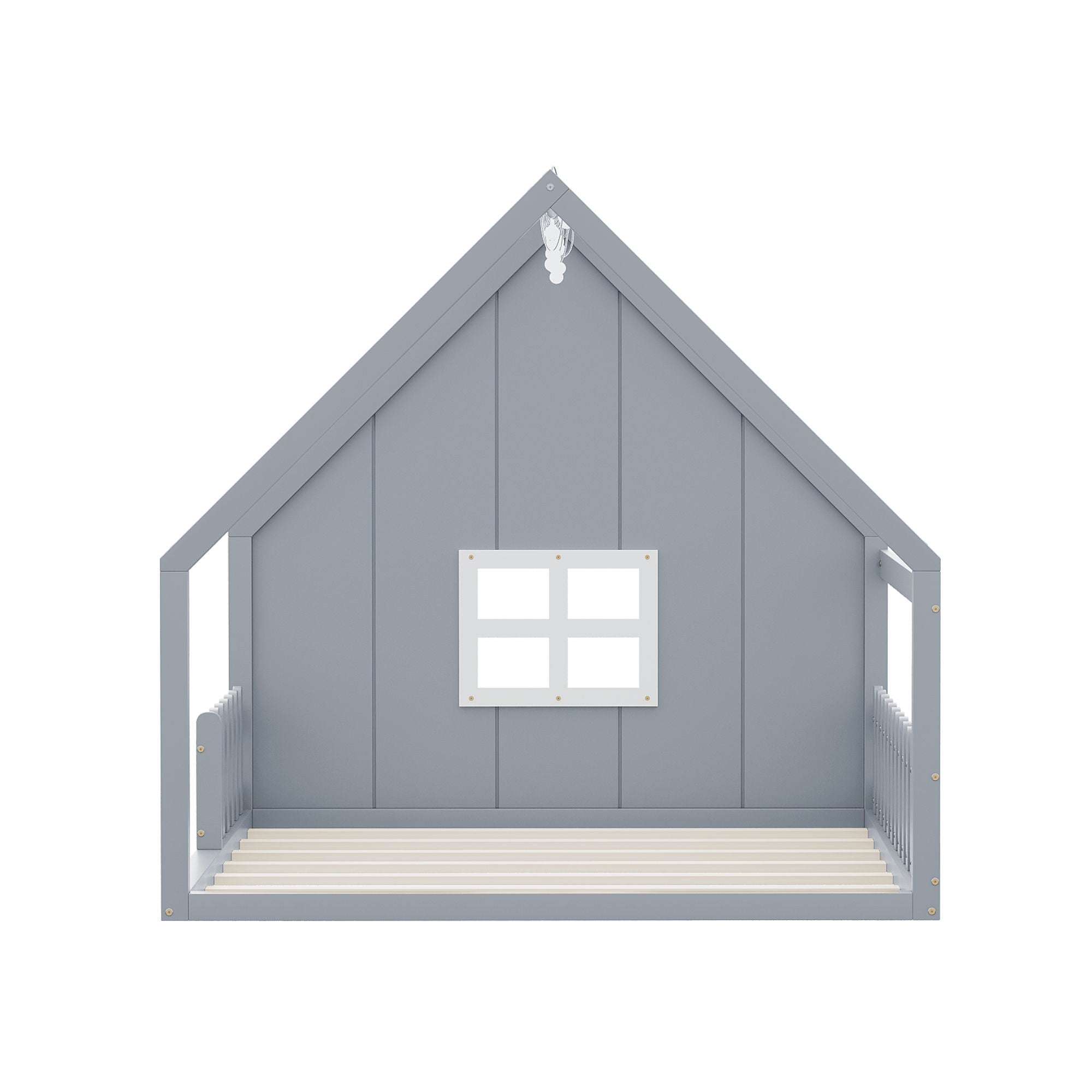 House Bed With Window And Fence