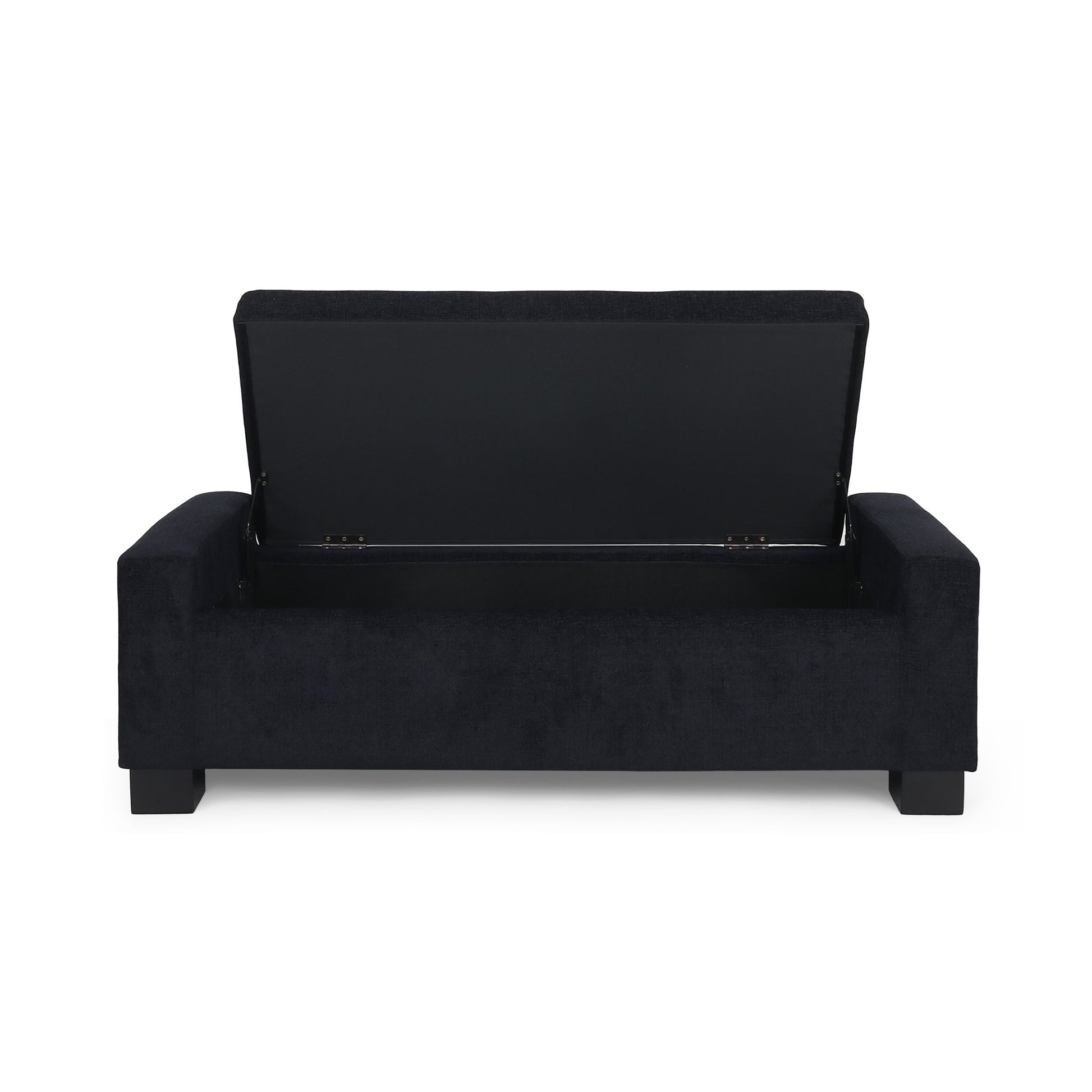 Textured Fabric Ottoman Bench With Hinged Lid - Best Buy Furniture