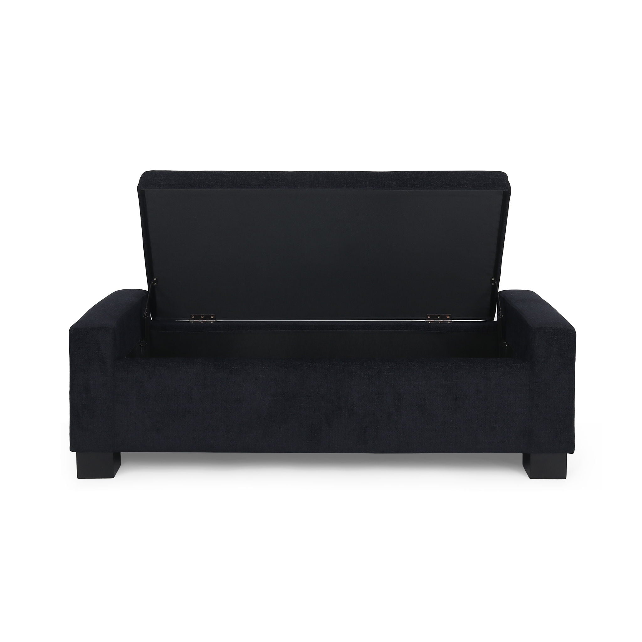 Textured Fabric Ottoman Bench With Hinged Lid - Best Buy Furniture