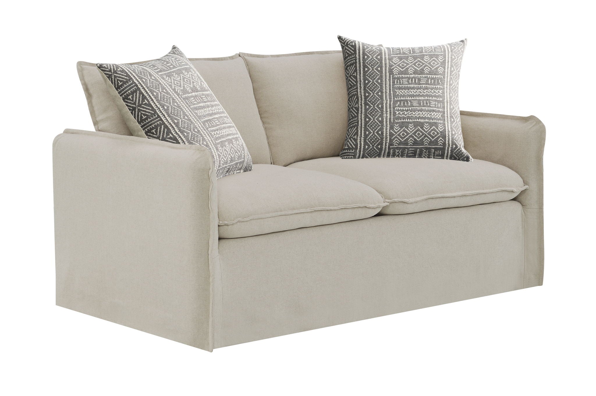 Upendo - Pattern Fabric 3 Pieces Living Room Set - Beige Yakety Yak Sand