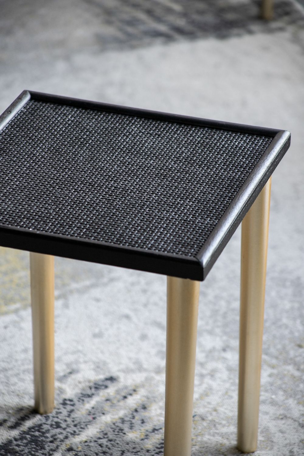 Side Tables (Set of 3) - Black / Gold - Best Buy Furniture