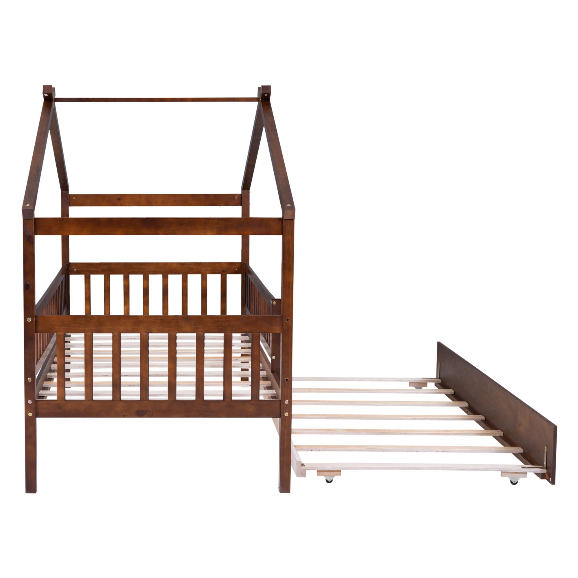 Creativity House Bed With Twin Size Trundle