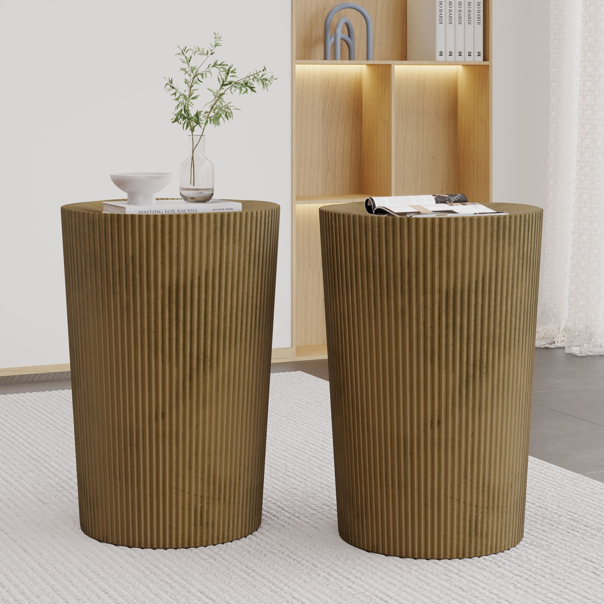 Langseth Iron Sunburst Side Table Set
