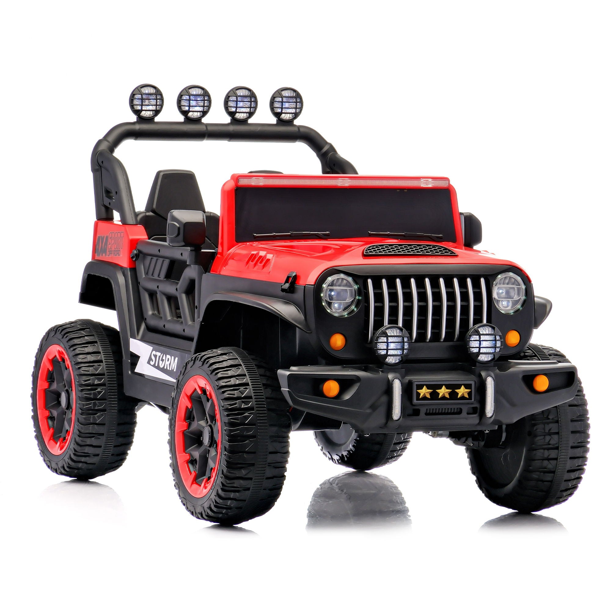 Electric Car With Remote Control, Colorful LED Lights, USB & MP3