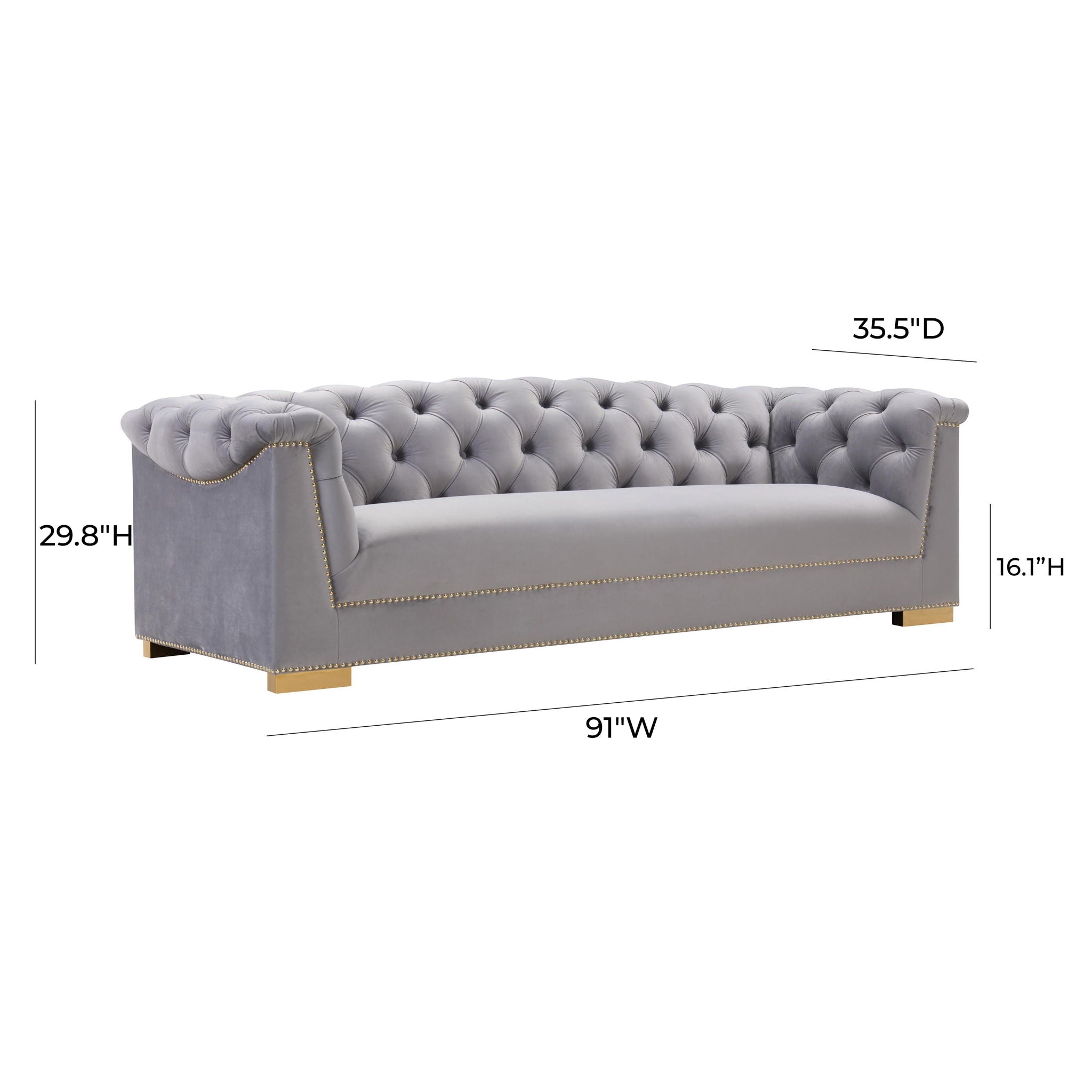 Farah - Velvet Sofa