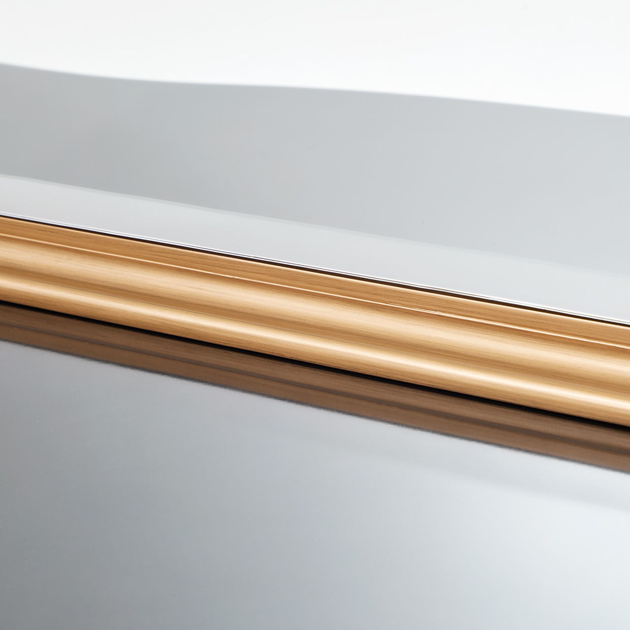 Camellia Field - Dresser Mirror - Gold