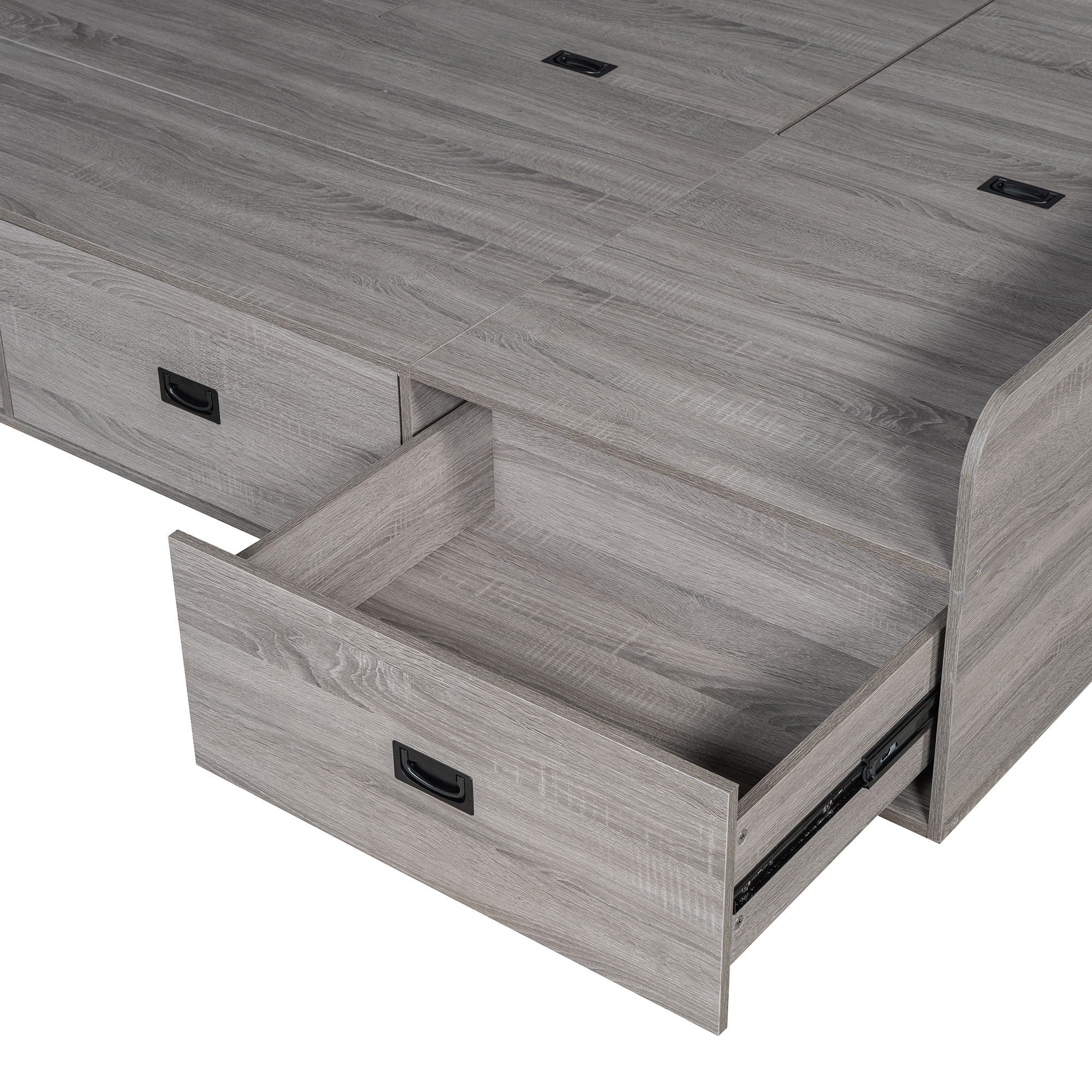 Daybed With 3 Drawers And 3 Storage Compartments