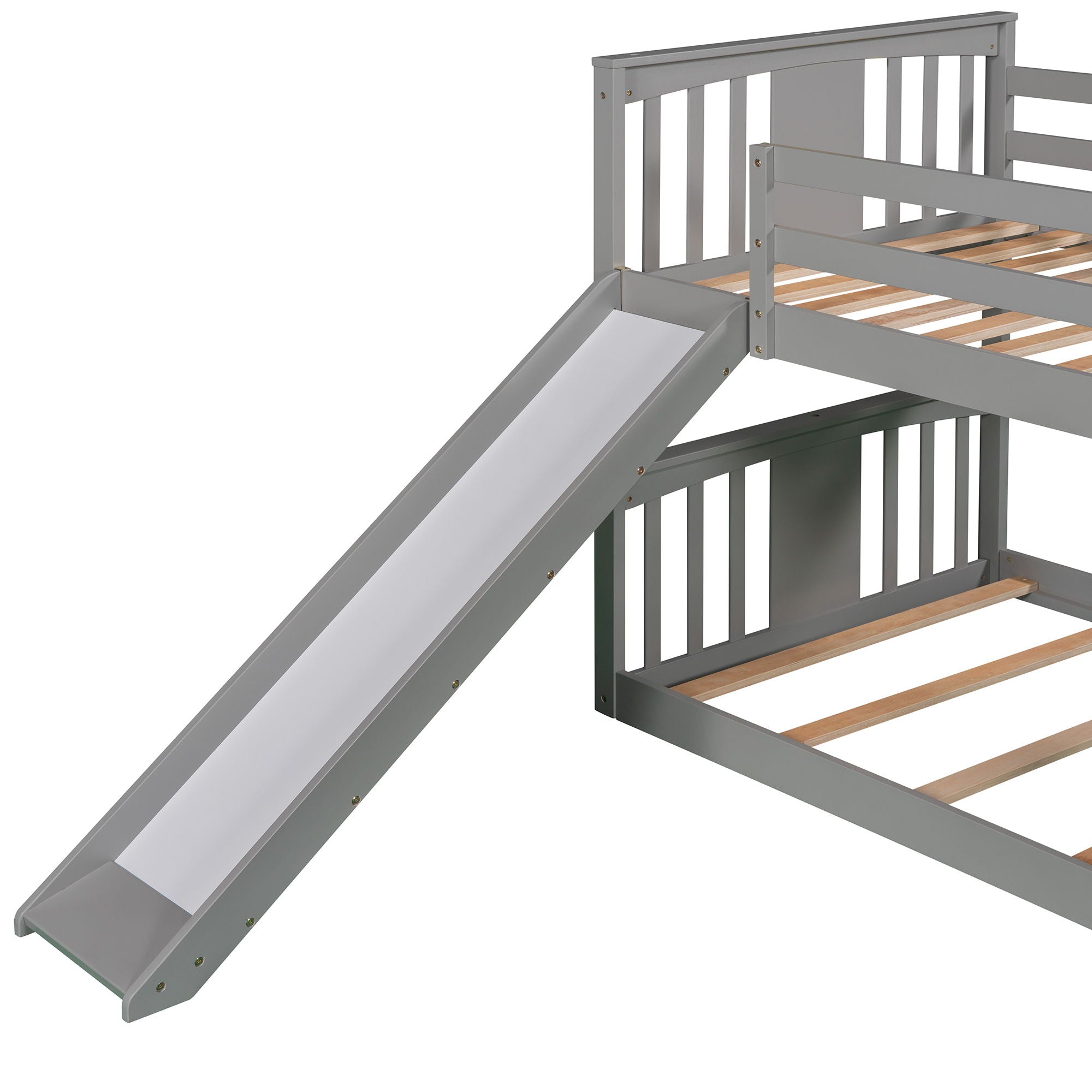 Bunk Bed With Convertible Ladder And Slide