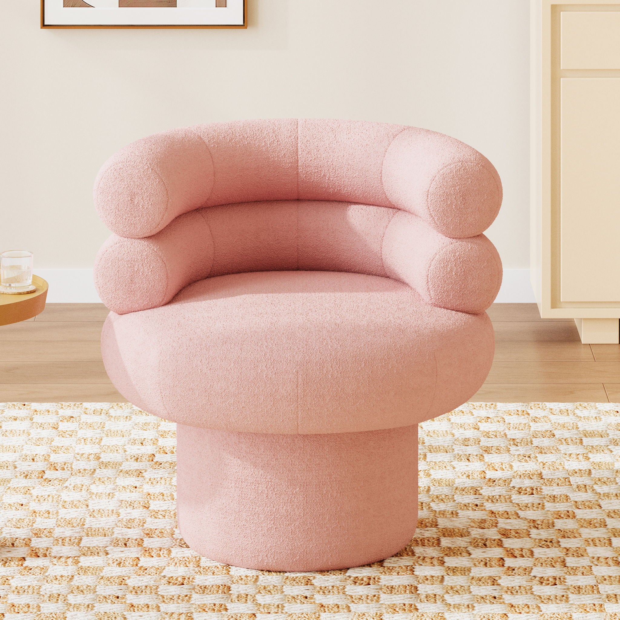 Round Swivel Accent Chair For Living Room