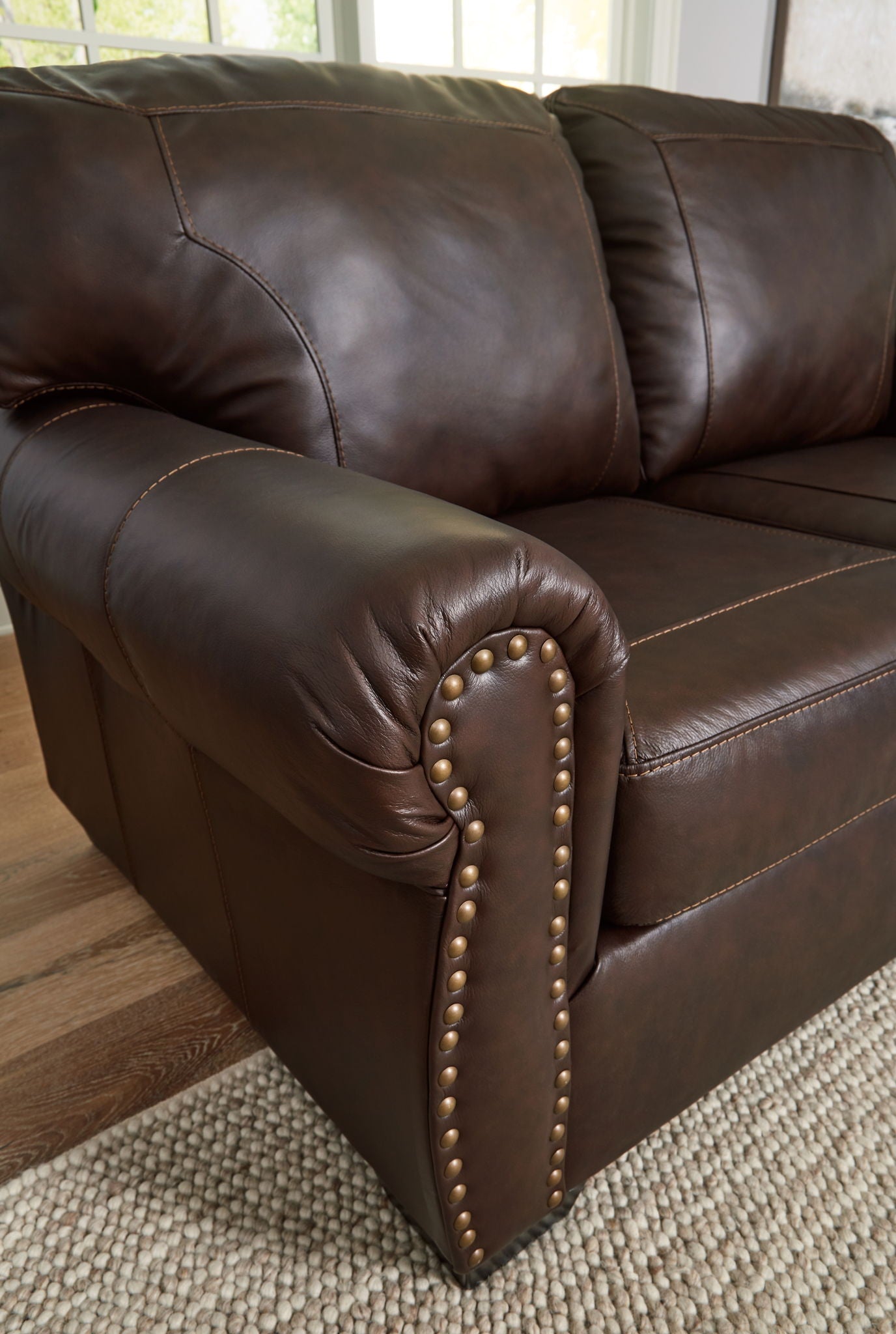 Colleton - Loveseat - Dark Brown - Best Buy Furniture