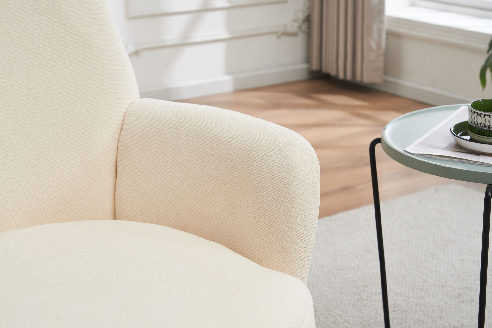 Swivel Accent Chairs Armchair With Stainless Steel Base