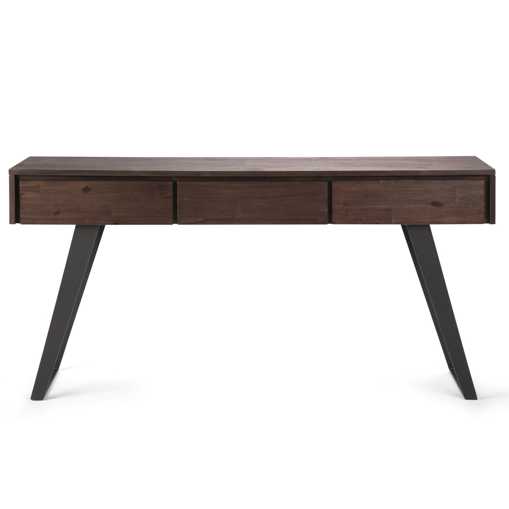 Lowry - Desk - Distressed Charcoal Brown - Best Buy Furniture