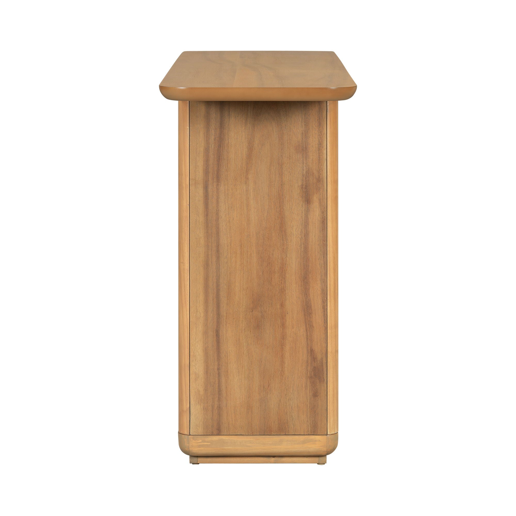 Console Table With Curved Corners And U Base Design
