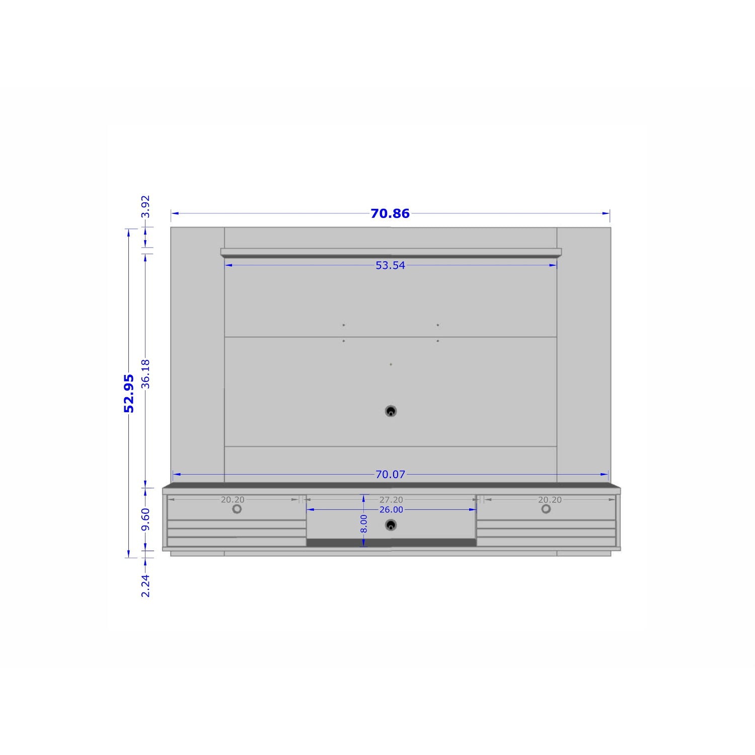 Liberty - Wall Mounted TV Panel For TVs