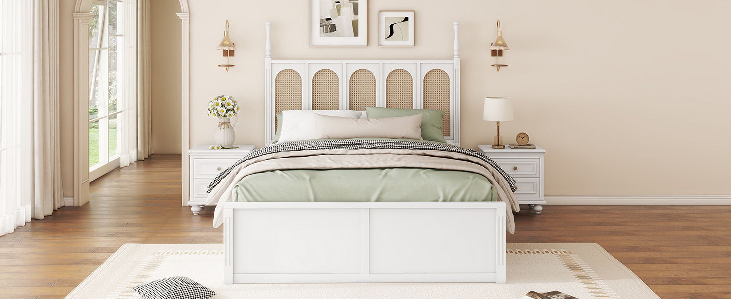 Platform Bed With With 2 Big Drawers With Trundle