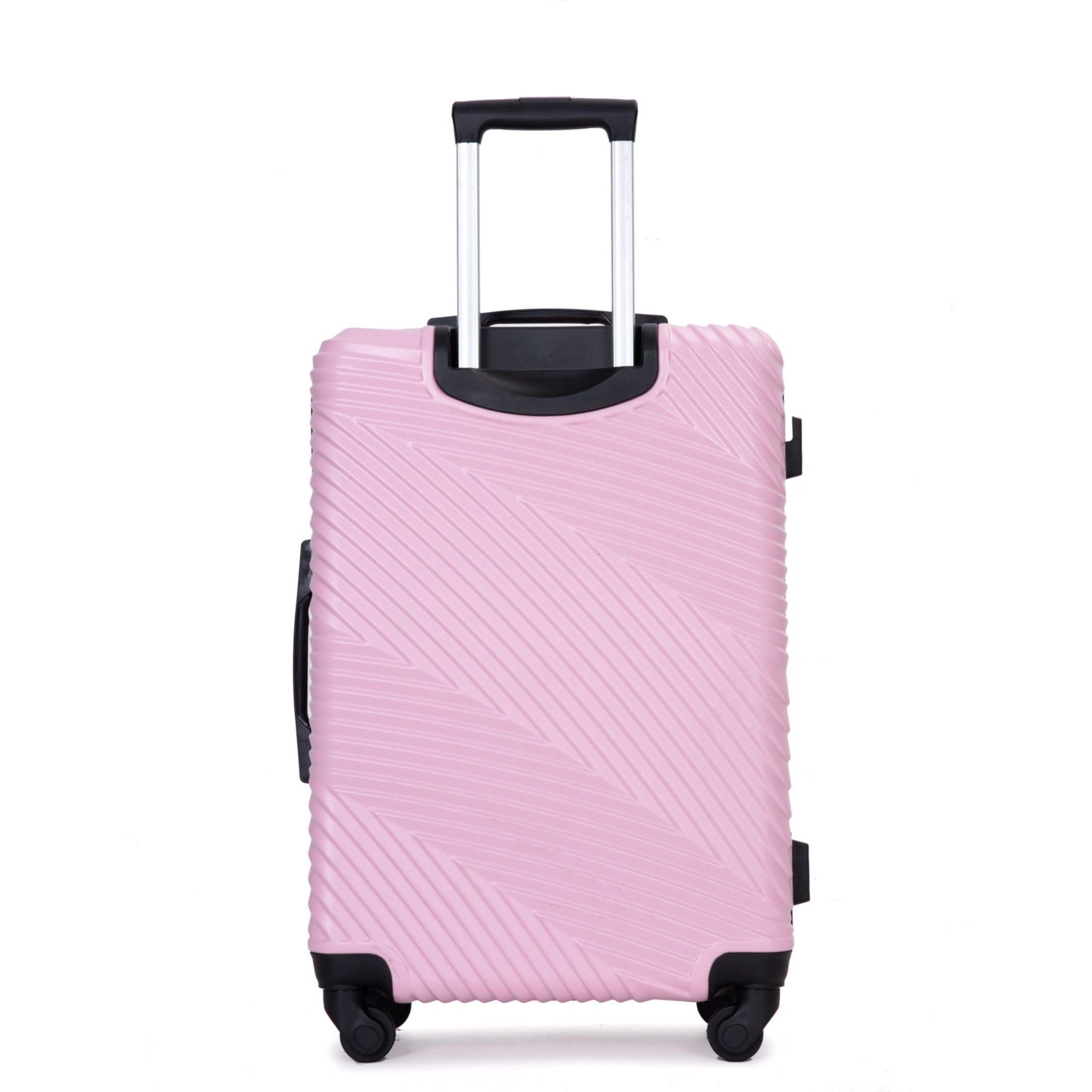 3 Piece Luggage Sets Lightweight Suitcase With Two Hooks, Spinner Wheels,