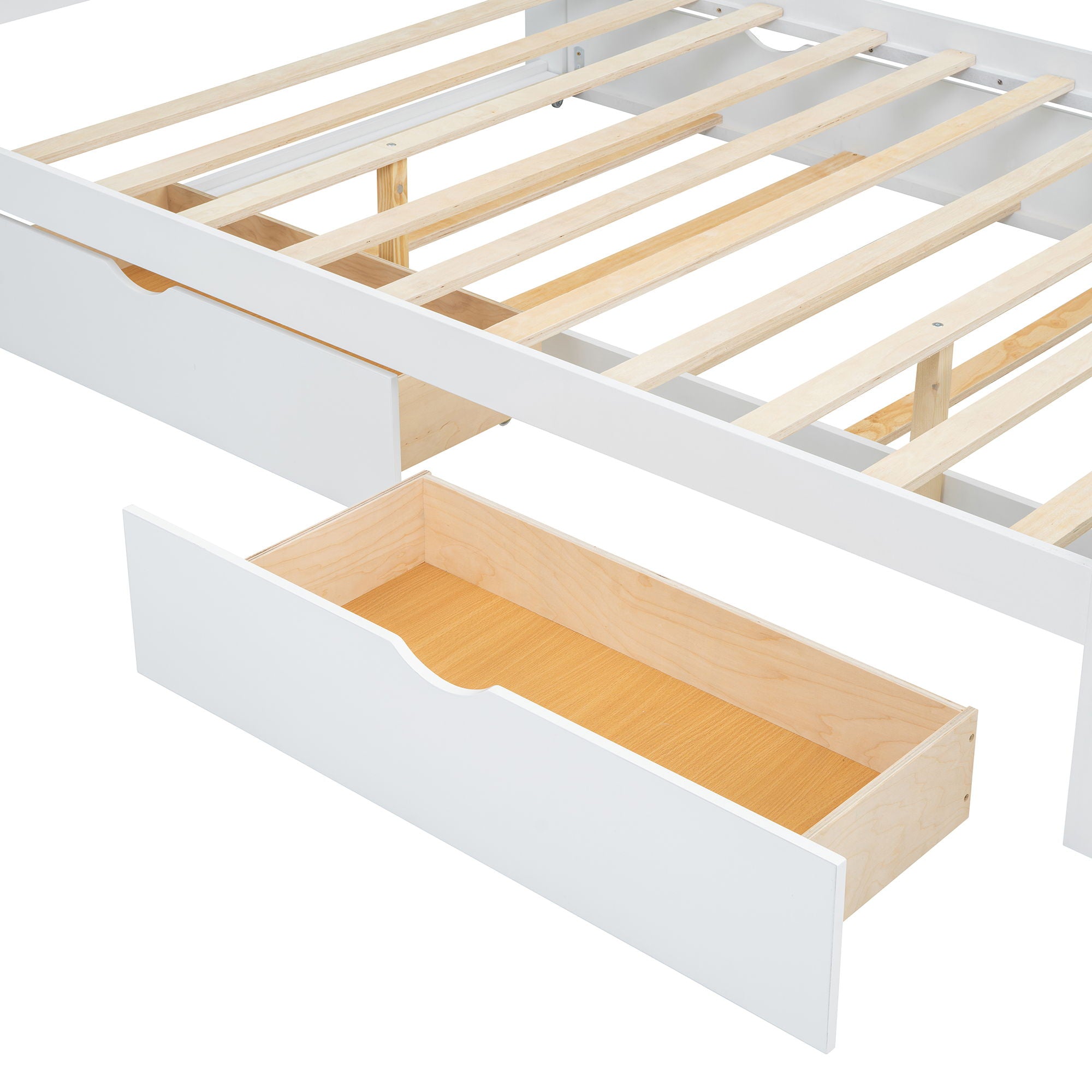 Headboard Bed With 2 Drawers And Trundle