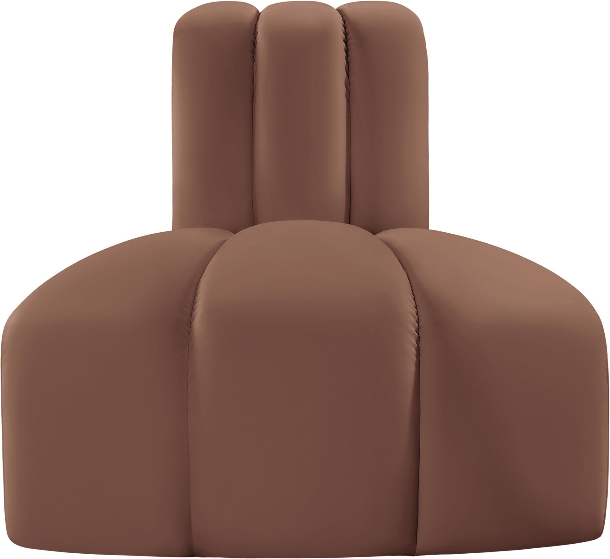 Arc - Faux Leather Reverse Corner Chair - Best Buy Furniture