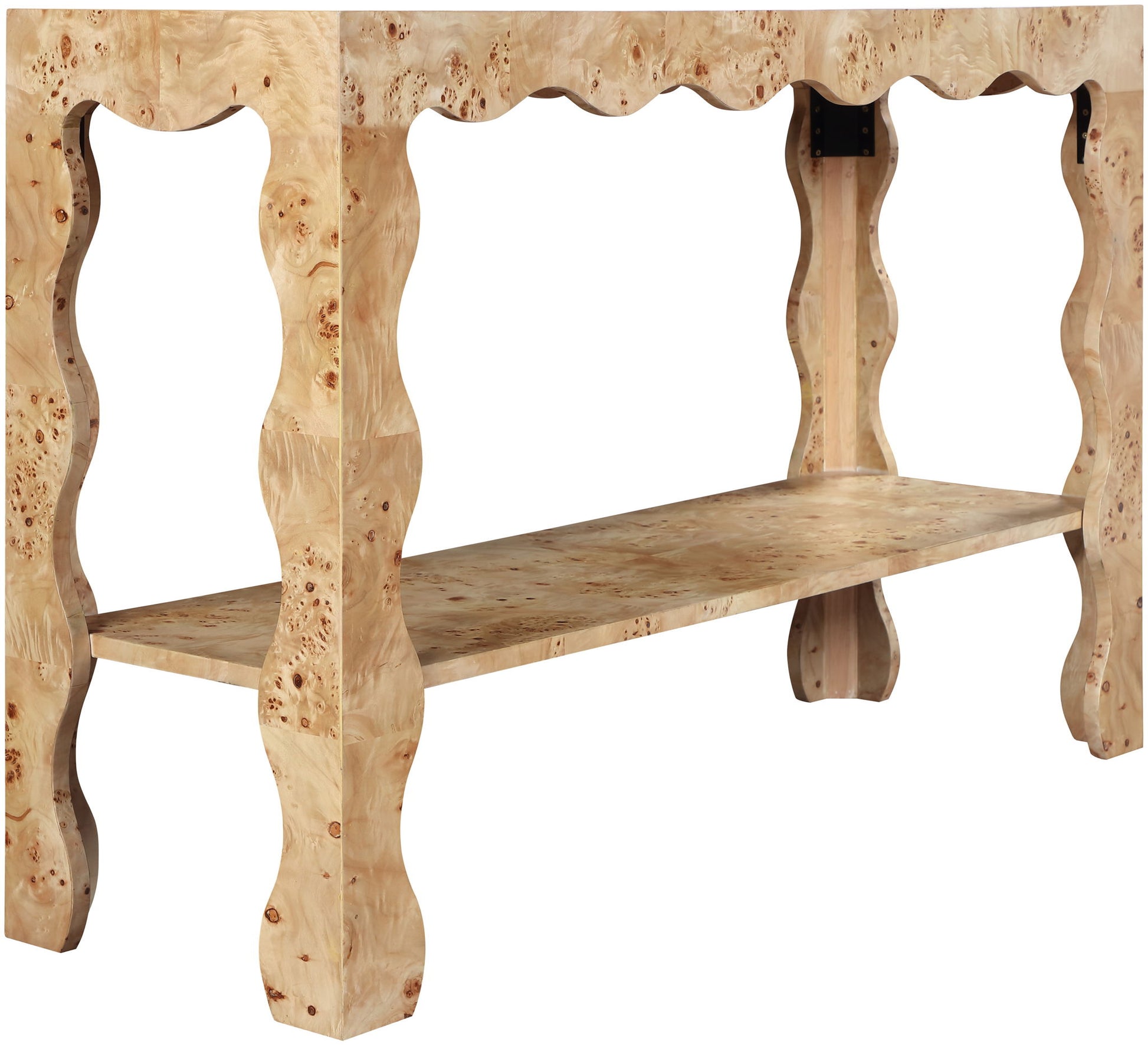 Vassa - Burl Veneer Console Table - Best Buy Furniture