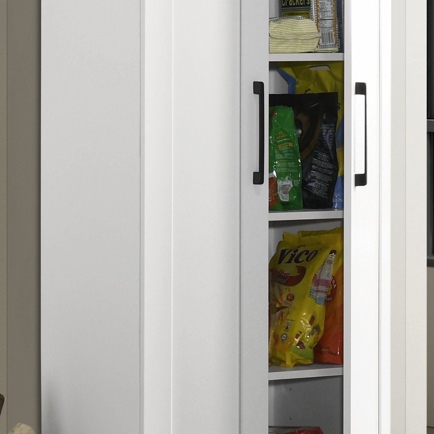 Evelyn - Sleek Storage Cabinet With Framed Panel Design - White - Best Buy Furniture