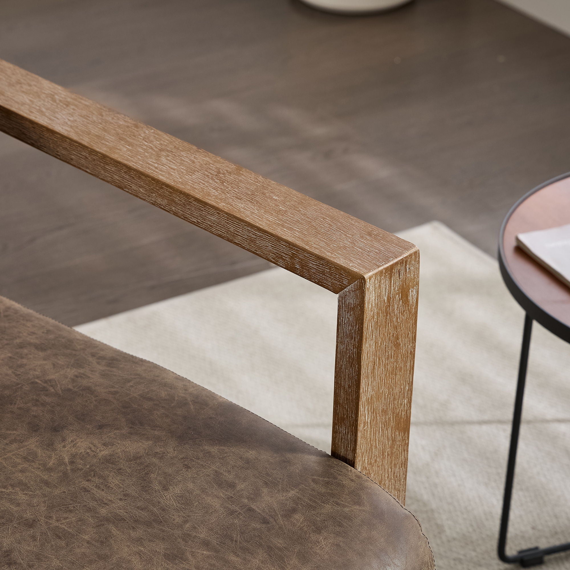 Swivel Modern Upholstered Accent Chair With Armrests