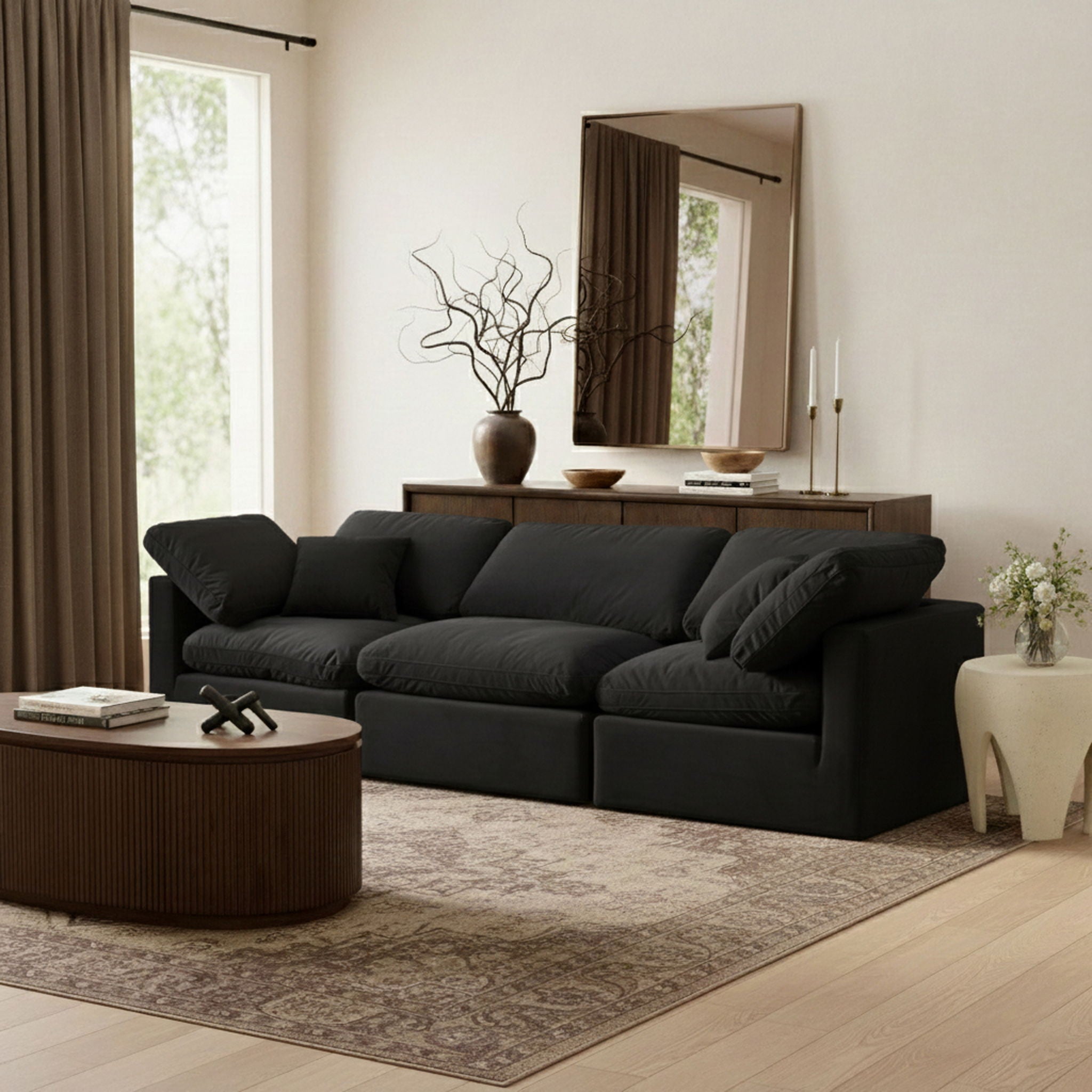 Indulge - Velvet 3 Seat Modular Sofa