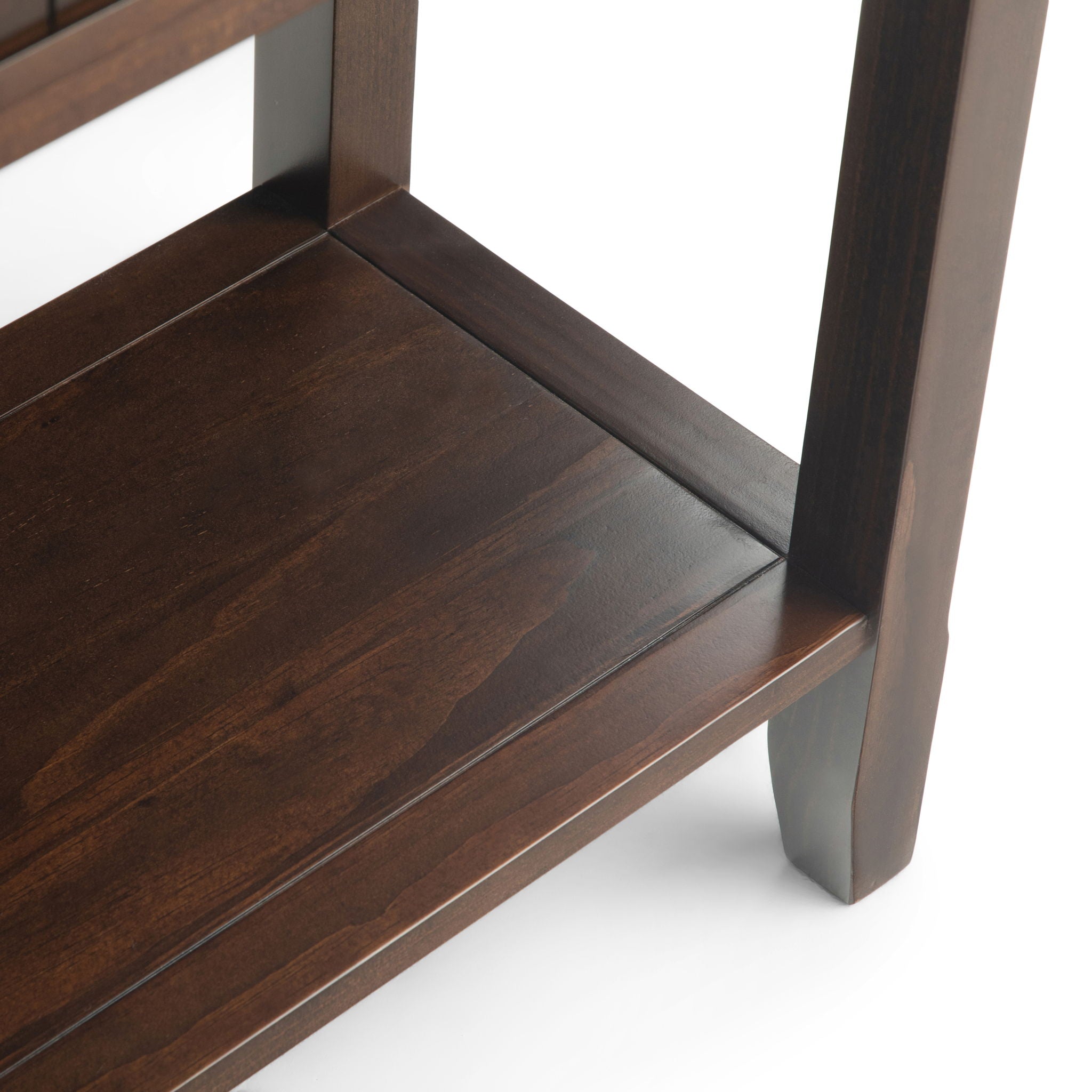 Acadian - Wide Console Sofa Table - Brunette Brown - Best Buy Furniture