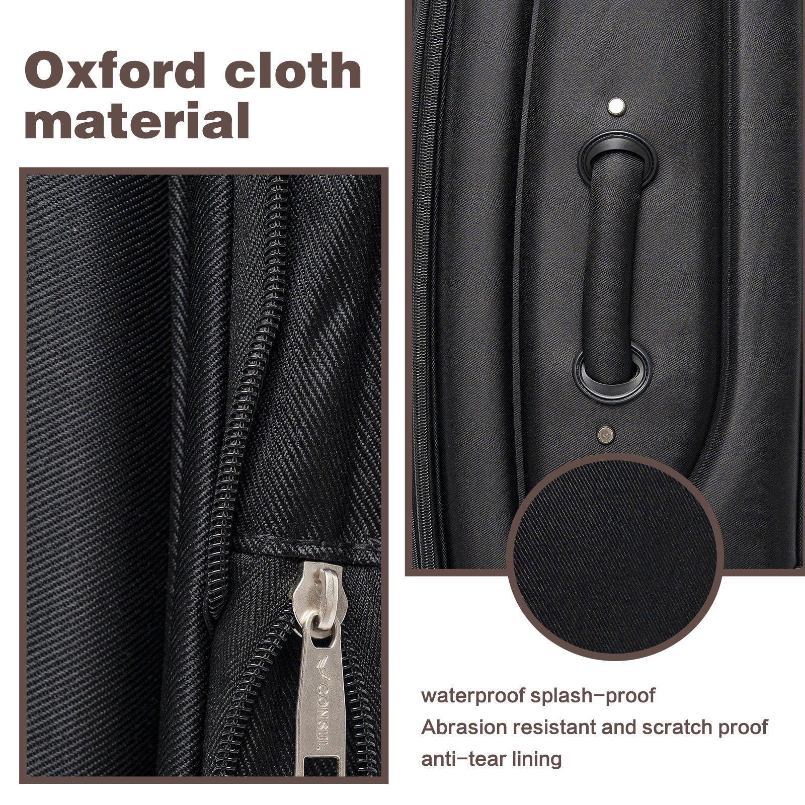 Black 4-Piece Luggage Set – 20”24”28”32”