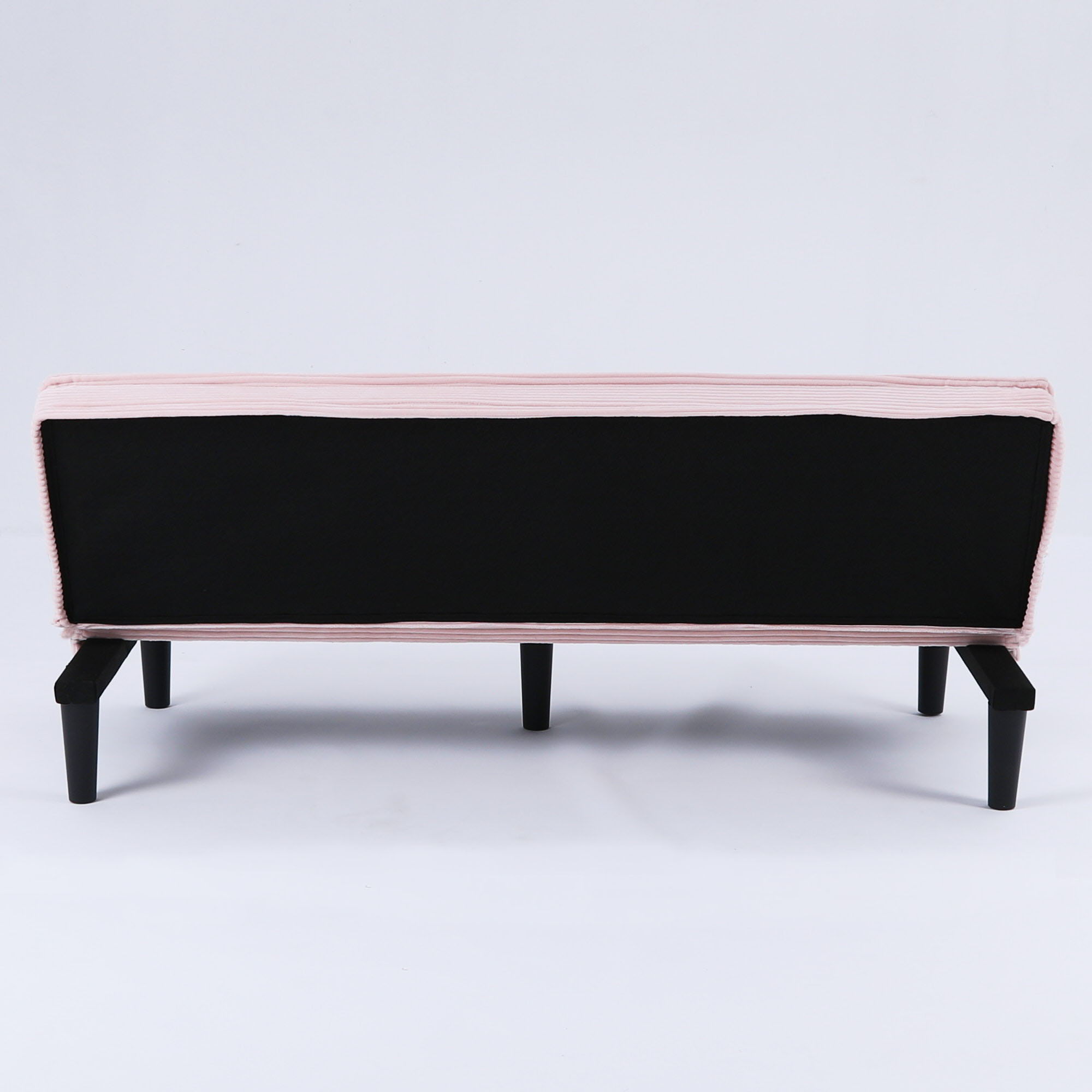 Versatile Corduroy Sofa Bed With Solid Wood Frame