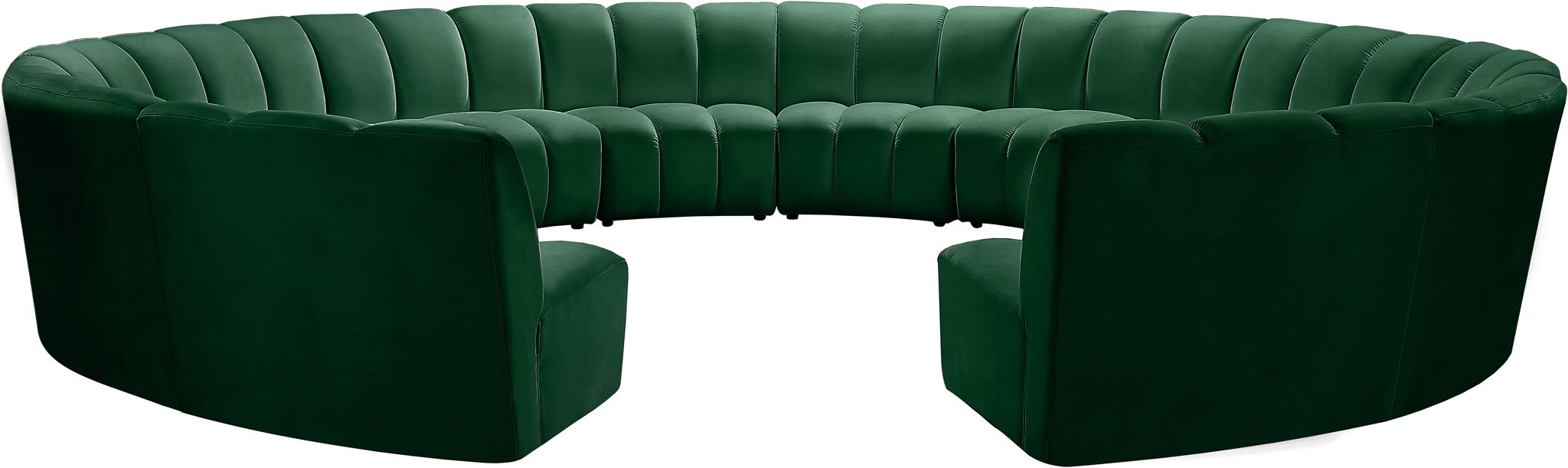 Infinity - 12 Piece Velvet Modular Sectional