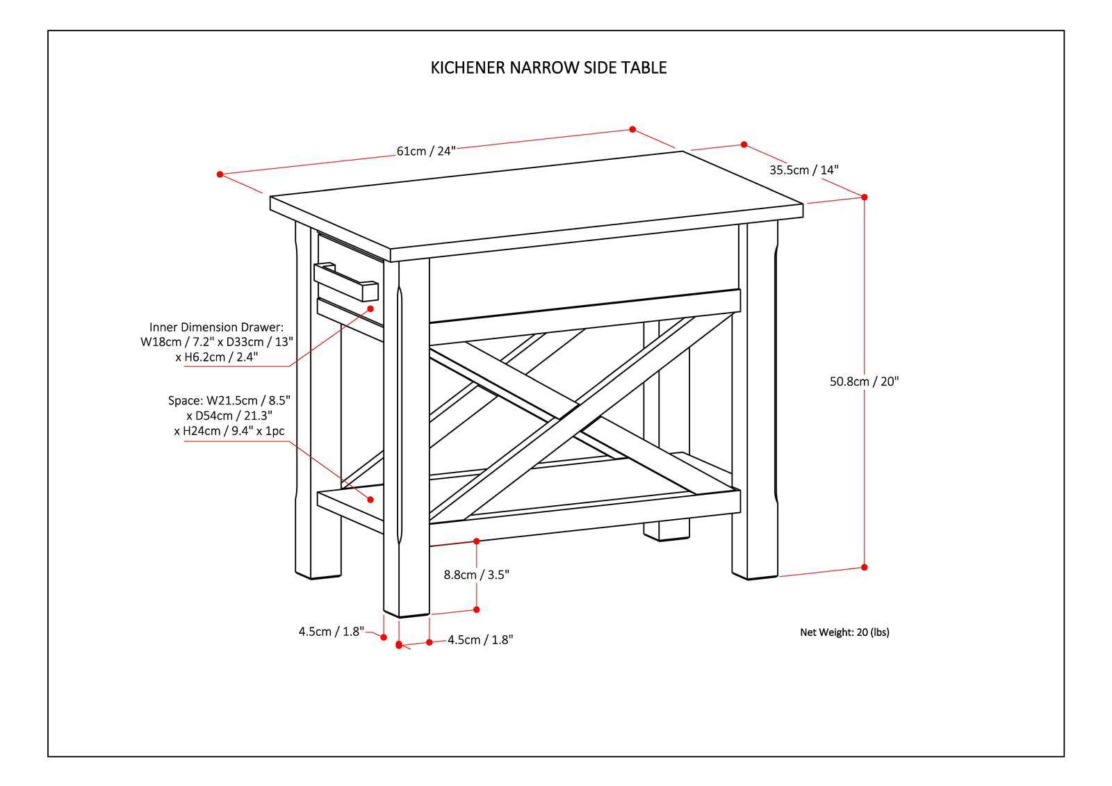 Kitchener - Handcrafted Table