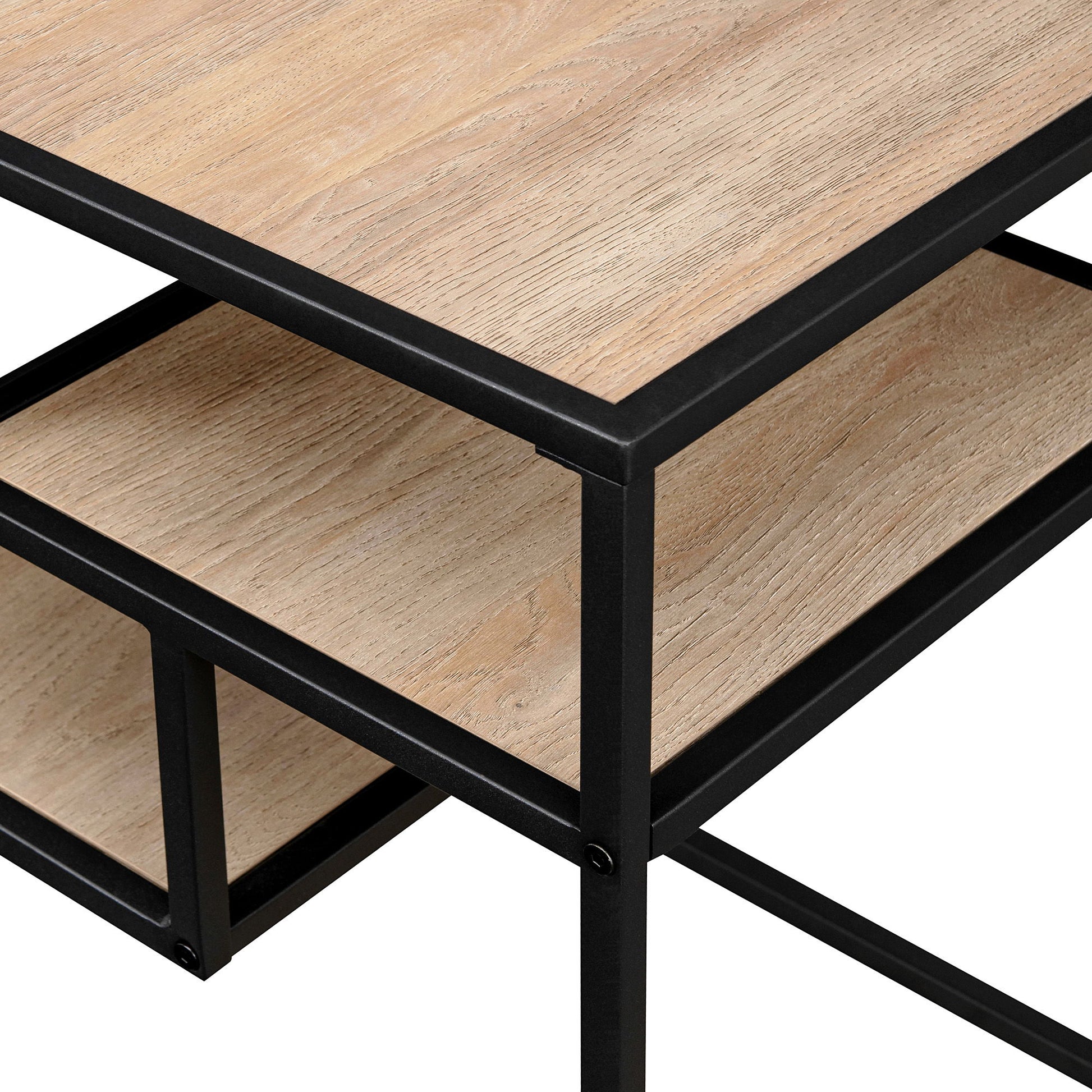 Modern Minimal Floating Shelf Side Table - Coastal Oak - Best Buy Furniture