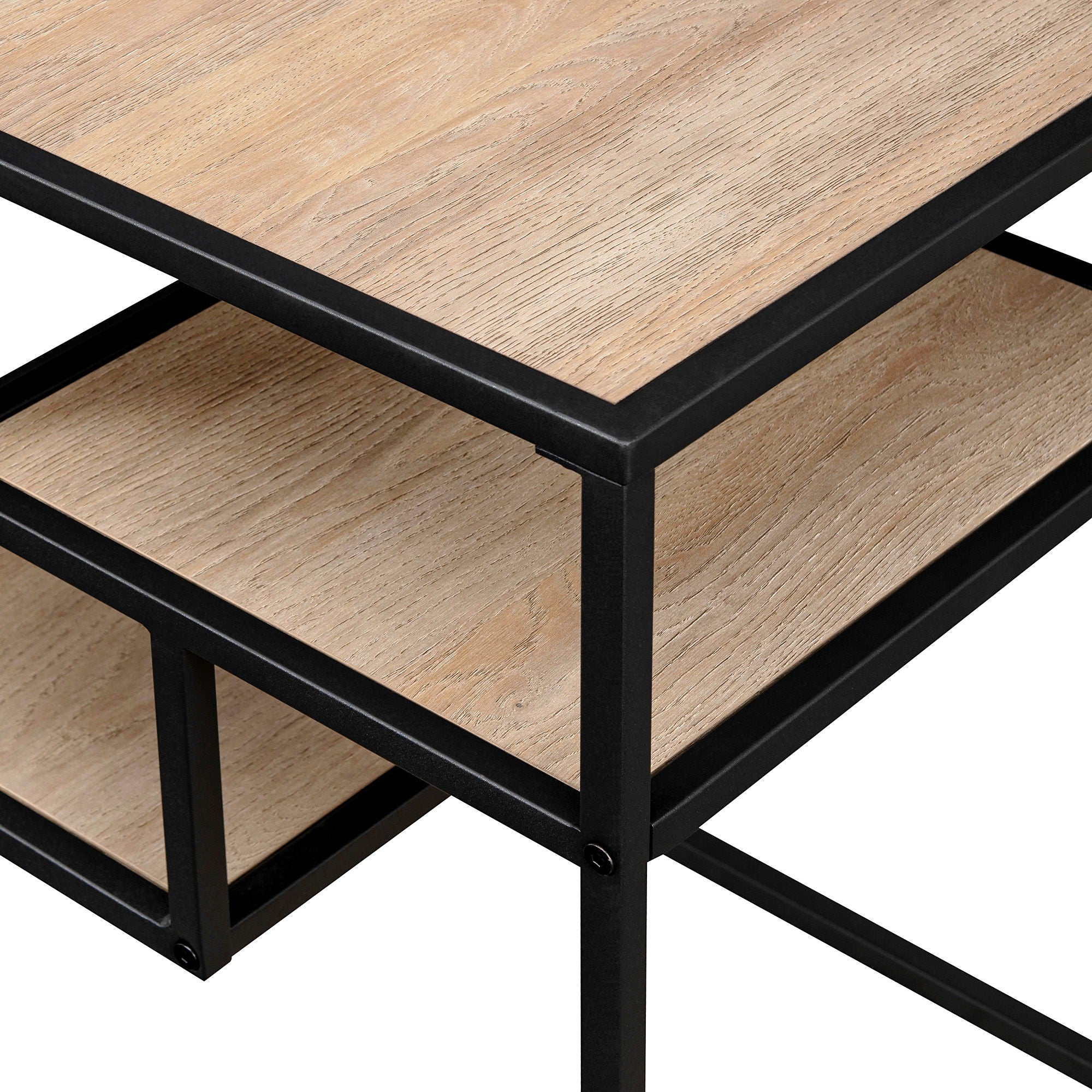 Modern Minimal Floating Shelf Side Table - Coastal Oak - Best Buy Furniture