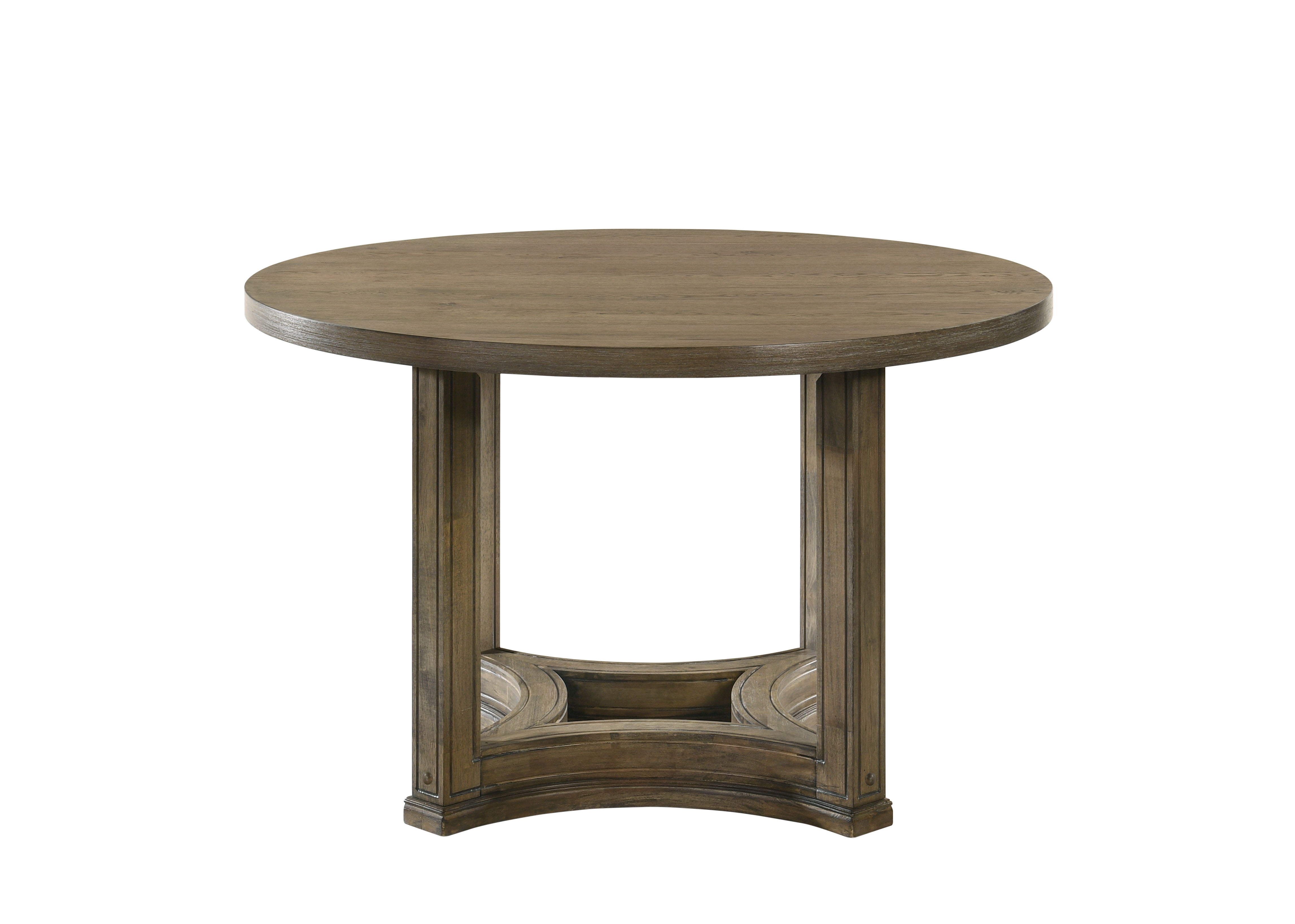 Parfield - Weathered Round Dining Table - Oak - Best Buy Furniture