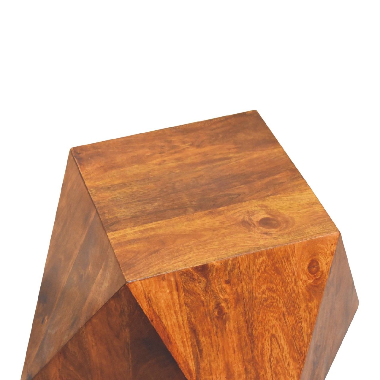 Abstract End Table - Chestnut