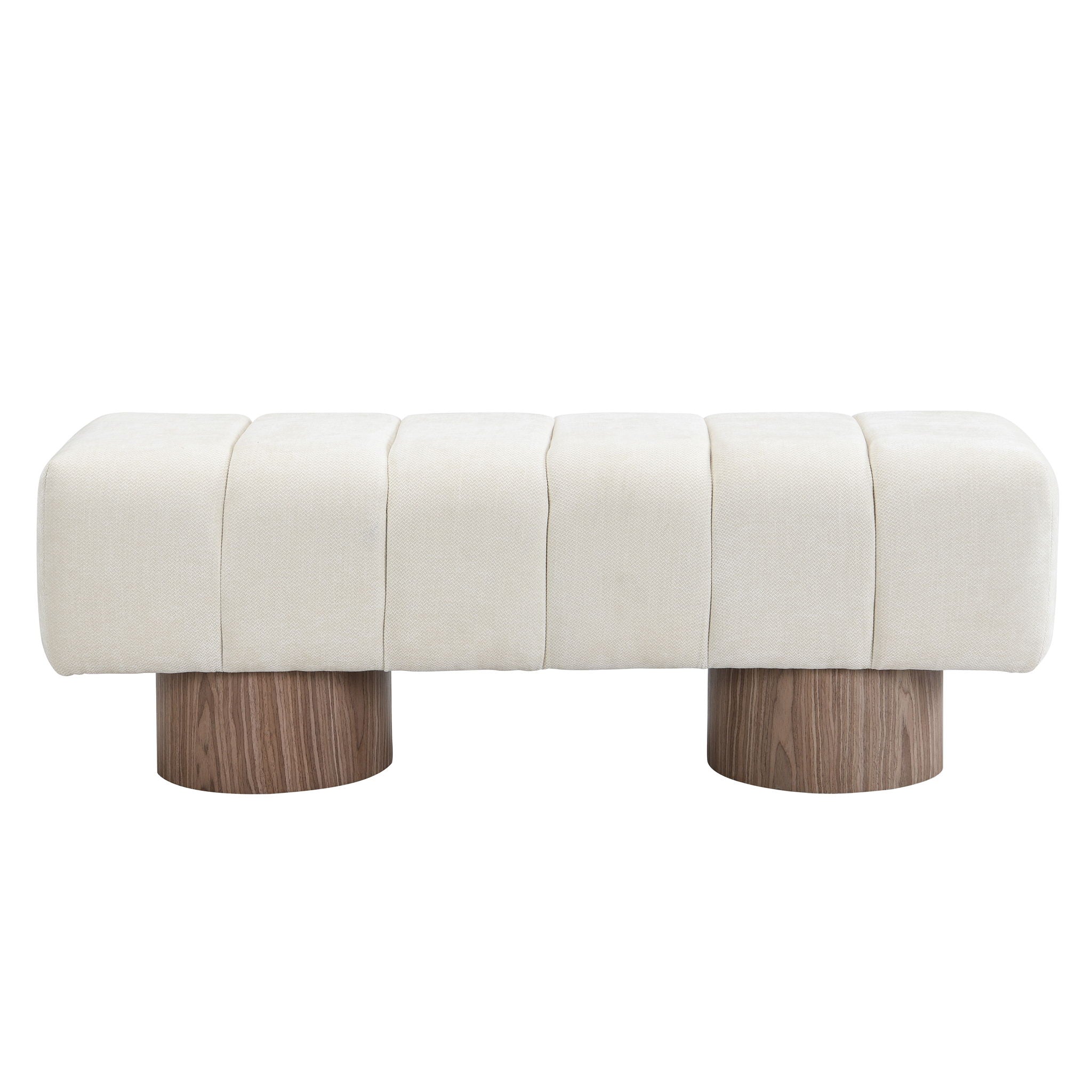 Upholstered Entryway Bench Ottoman