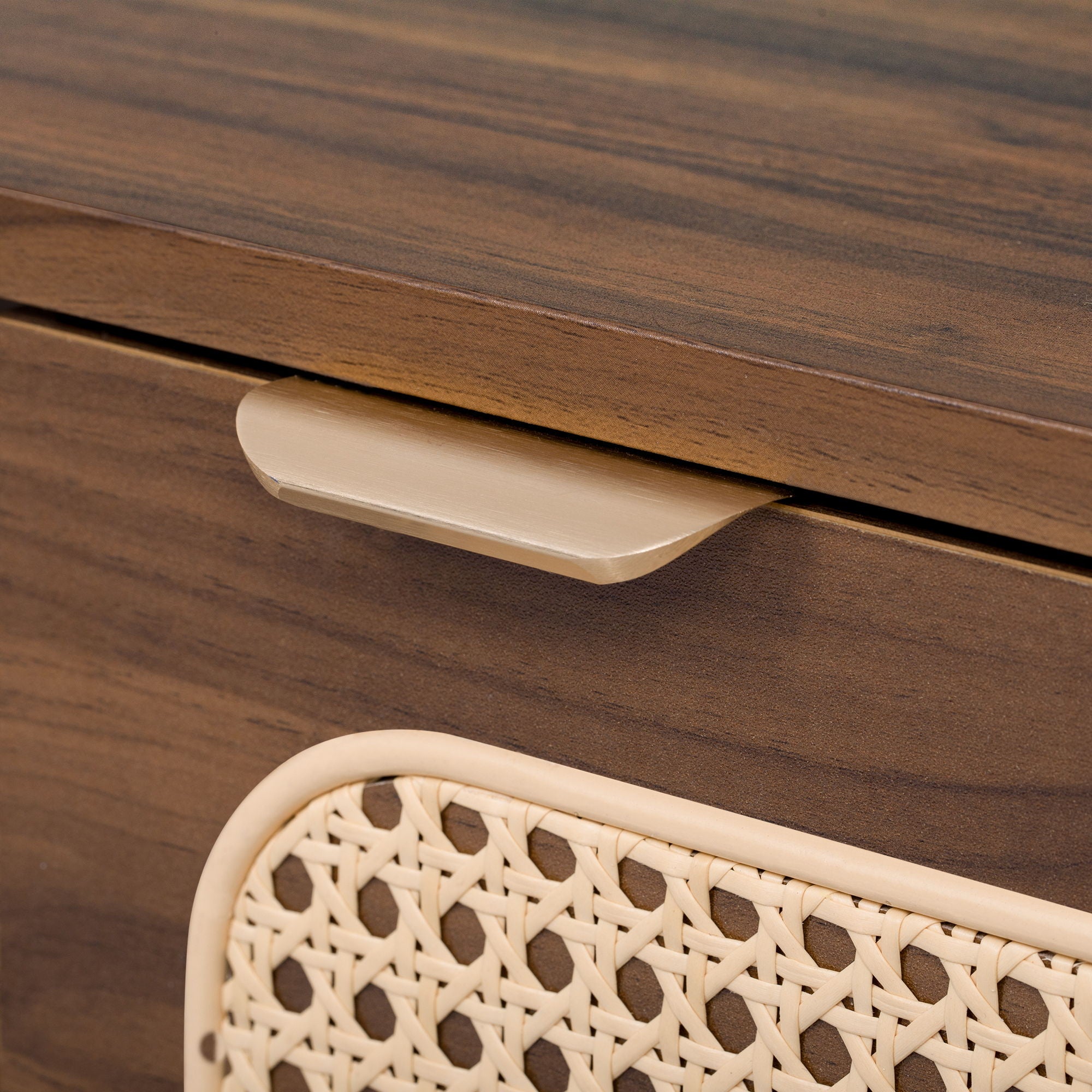 78" TV Stand With Ample Storage And Open Shelving - Walnut