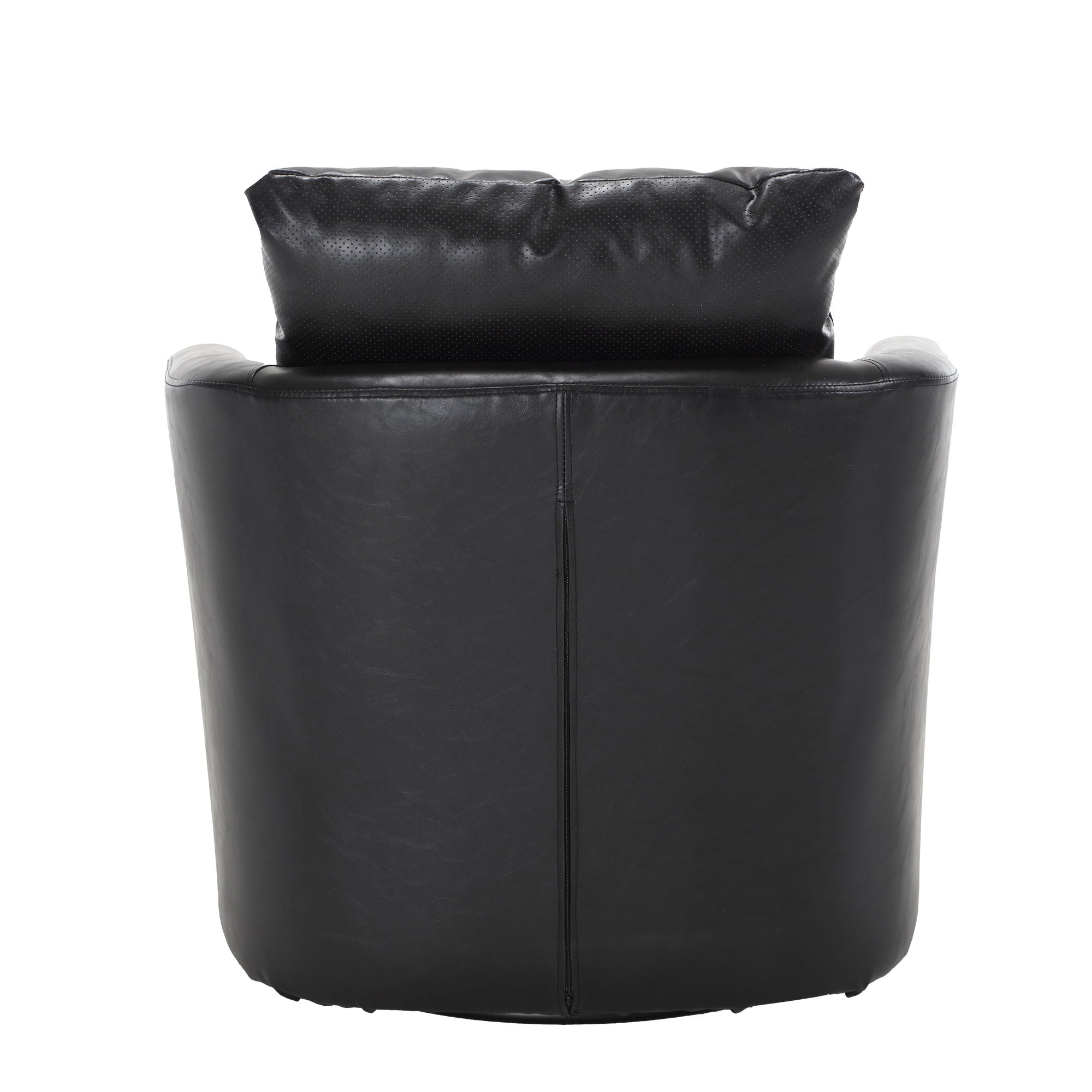 Modern Barrel Comfy Round Accent Sofa Chair, 360 Degree Swivel