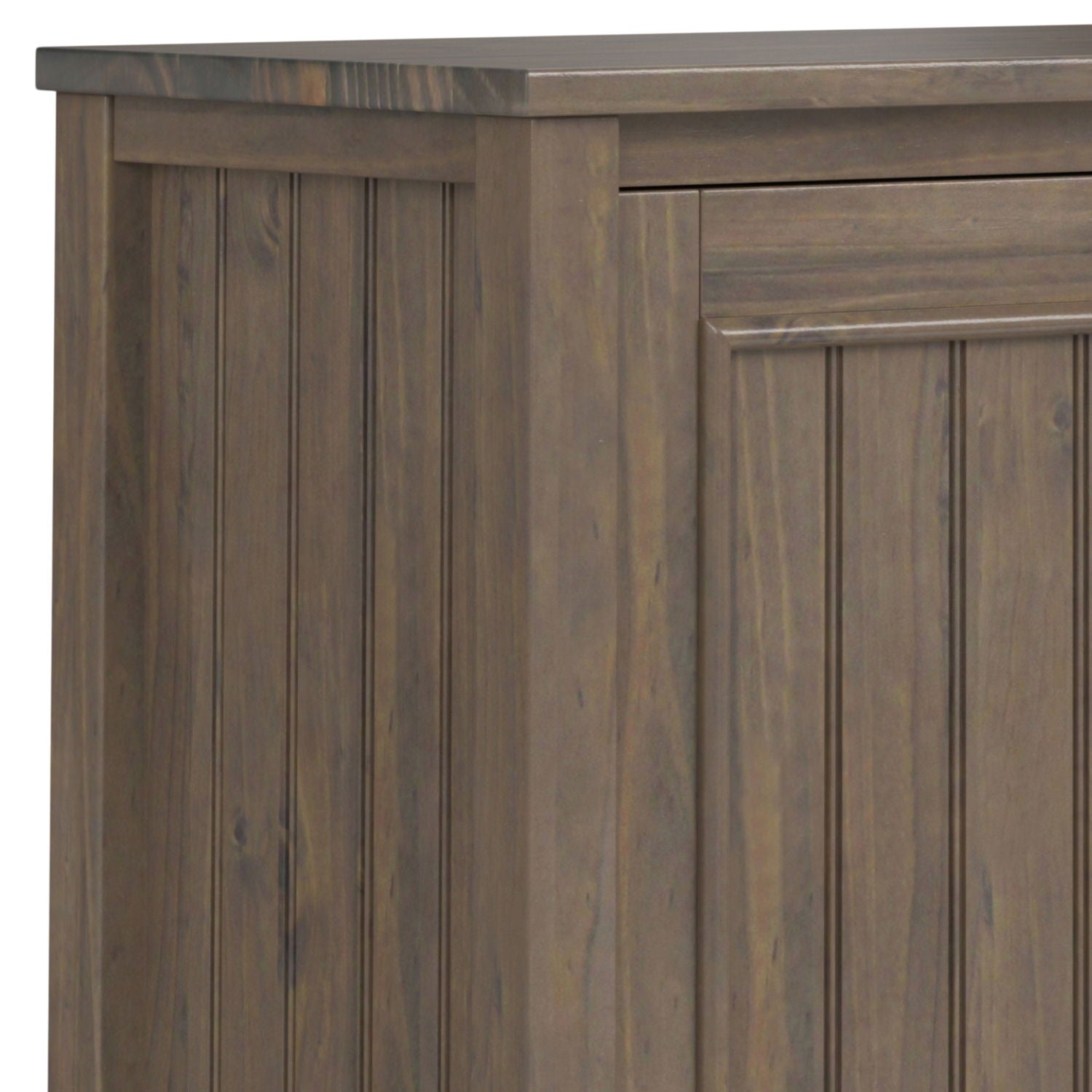 Lev - Low Storage Cabinet - Smoky Brown - Best Buy Furniture