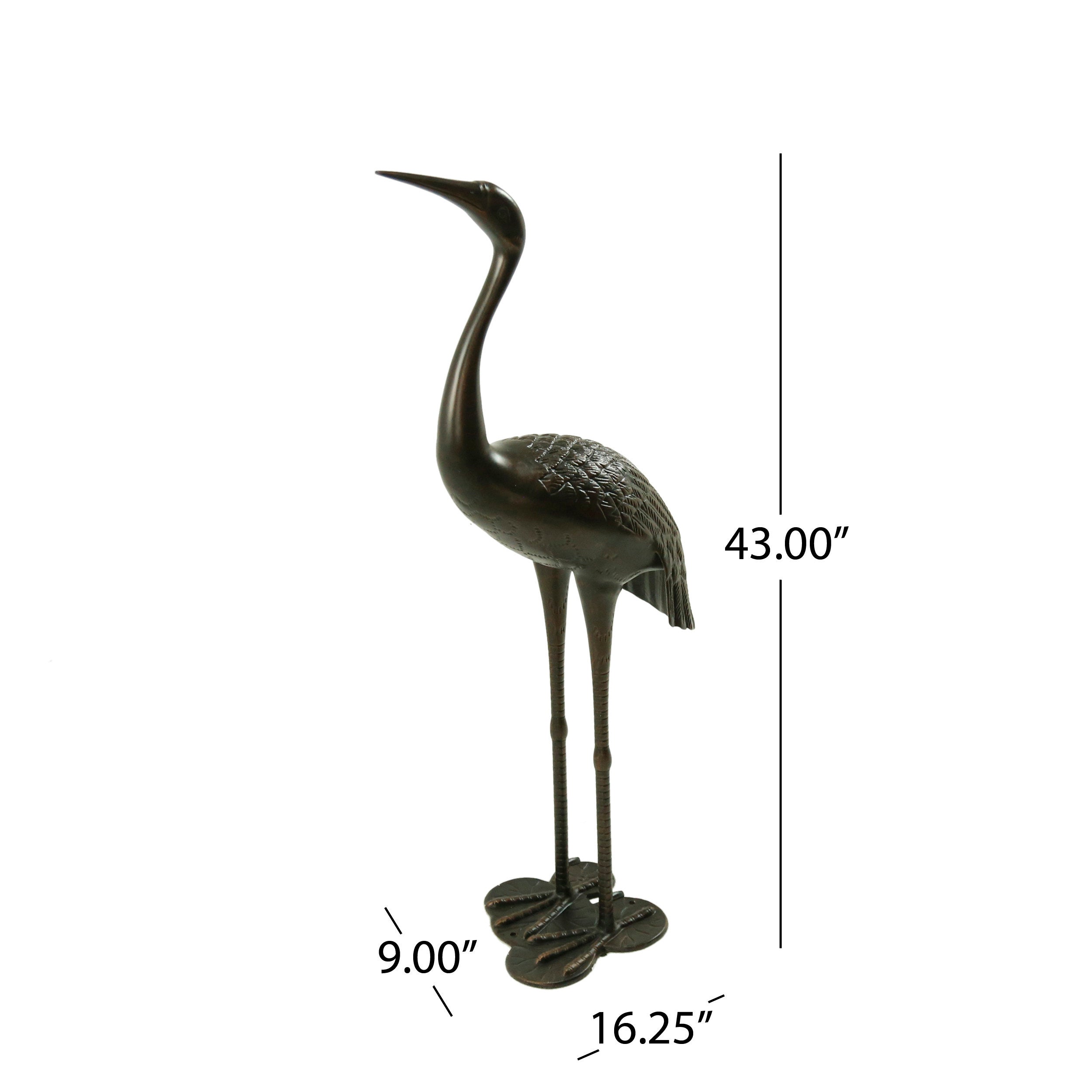 Sunny Outdoor 43 Inch Aluminum Crane - Shiny Copper