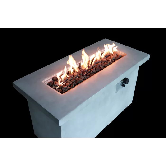 Propane / Natural Gas Outdoor Fire Pit Table - Gray